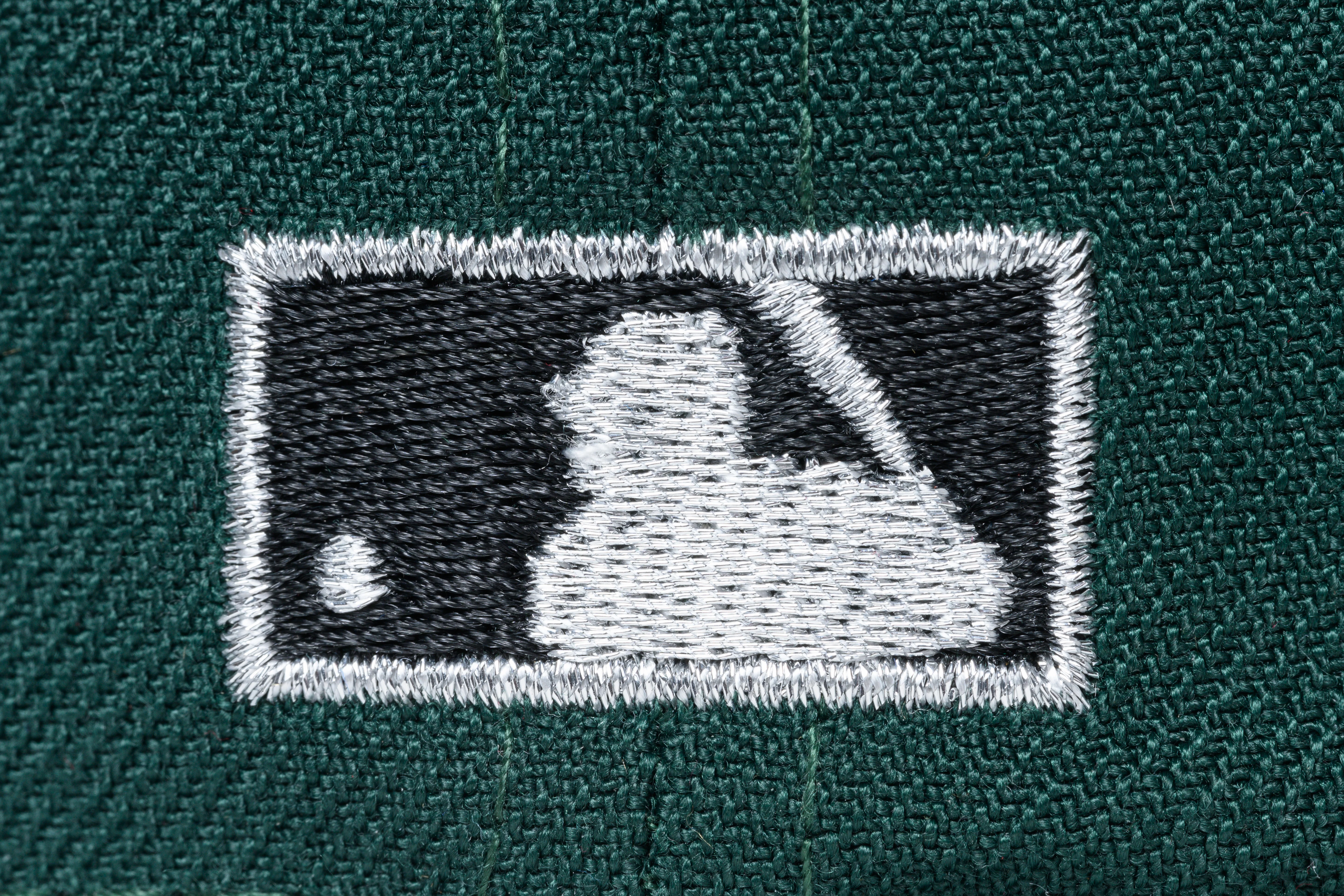 NEW ERA "OAKLAND INFIELD 2.0" OAKLAND ATHLETICS FITTED HAT (DARK GREEN/TOASTED PEANUT) - Image 4