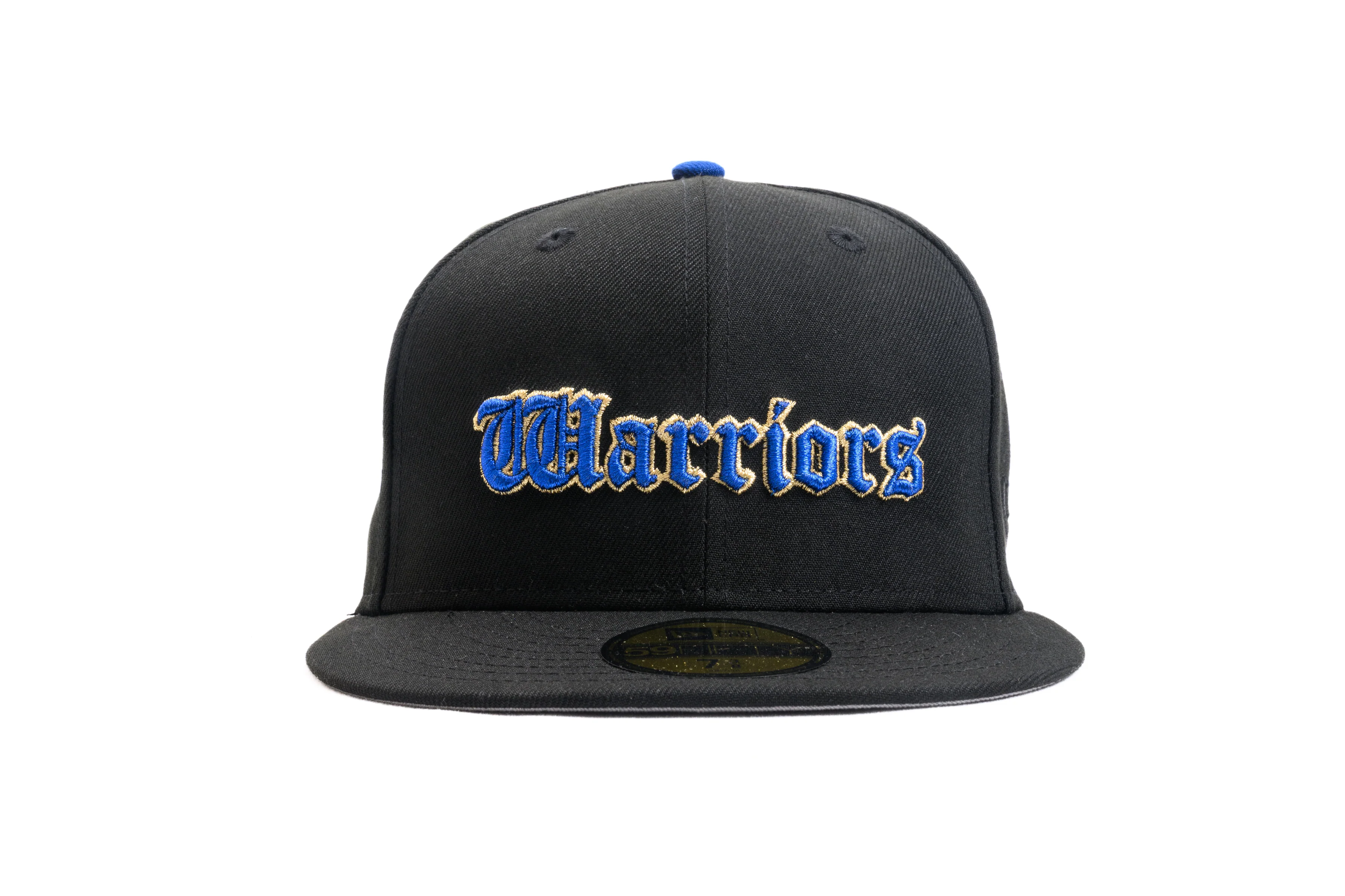 NEW ERA "OLD MONEY 2.0" GOLDEN STATE WARRIORS FITTED HAT (BLACK/ROYAL BLUE) - Image 6