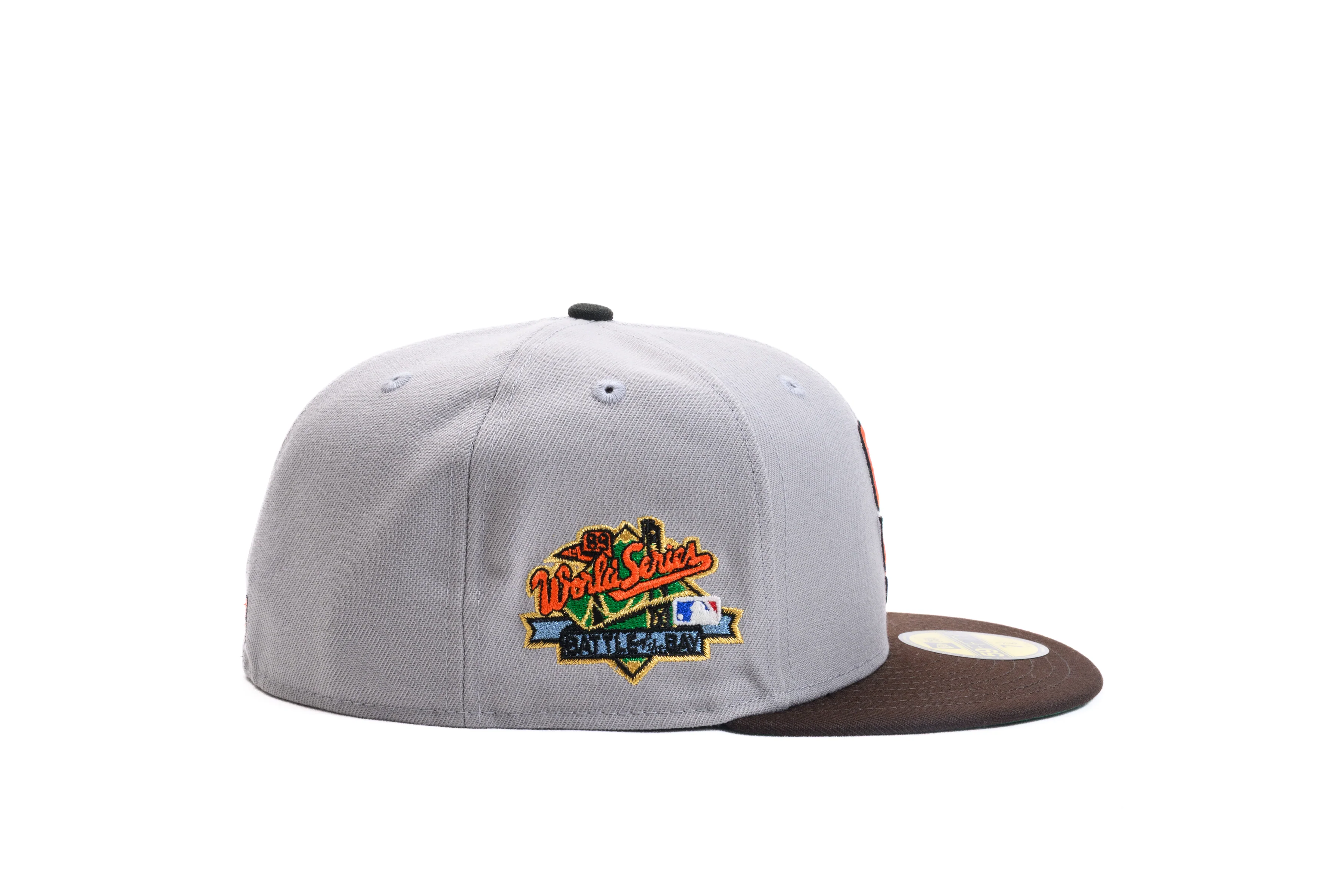 NEW ERA "PACIFIC SOCK EXCHANGE" SAN FRANCISCO GIANTS FITTED HAT (GREY/BURNT WOOD) - Image 6