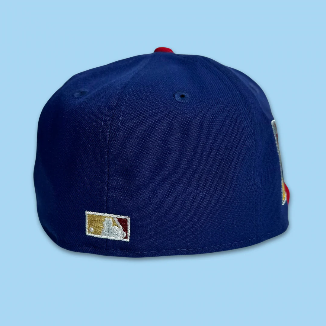 NEW ERA “PADDY" CHICAGO CUBS FITTED HAT (DARK ROYAL/RED) - Image 4