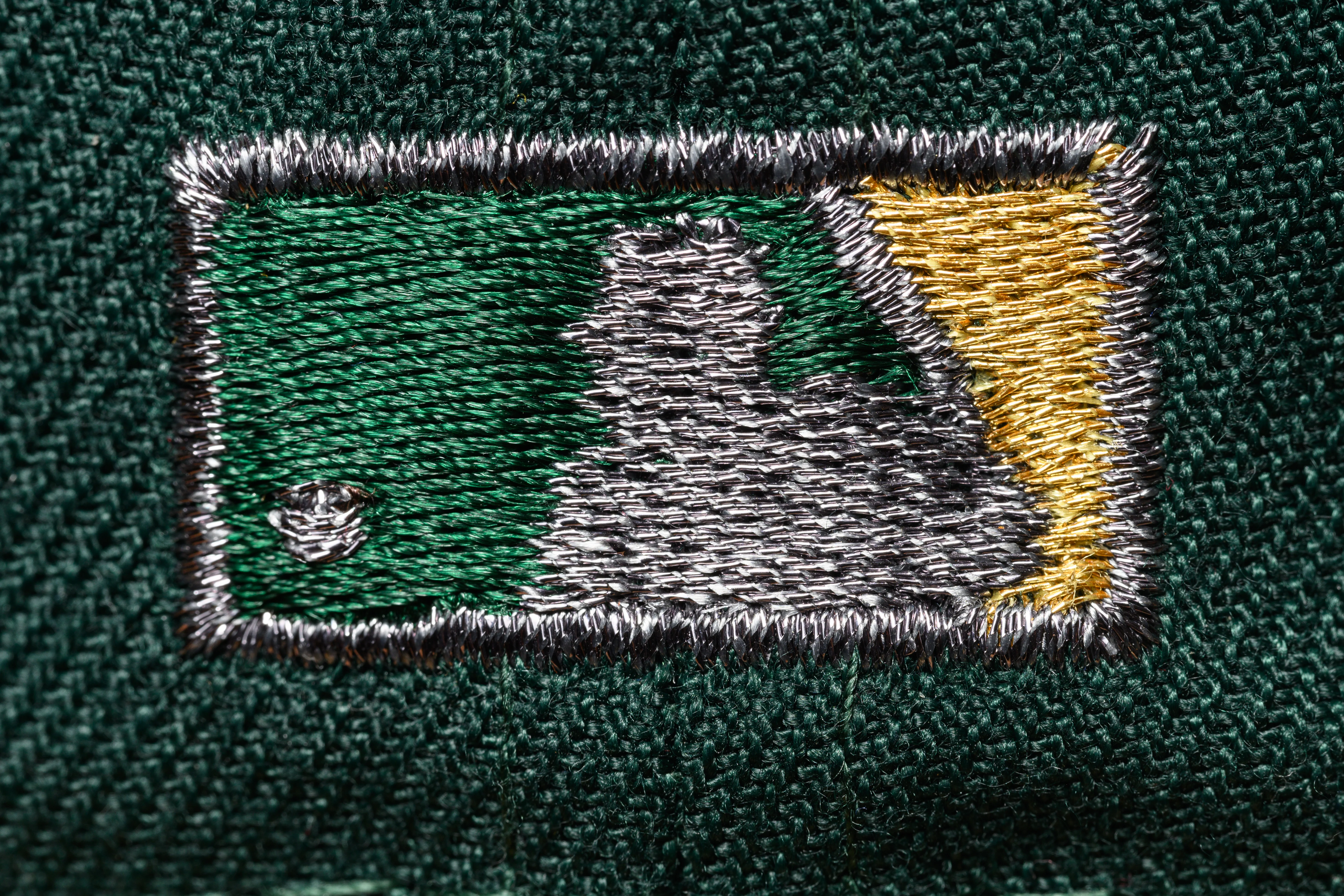 NEW ERA "PEACOAT" OAKLAND A'S FITTED HAT (DARK GREEN/GRAPHITE HEATHER) - Image 3
