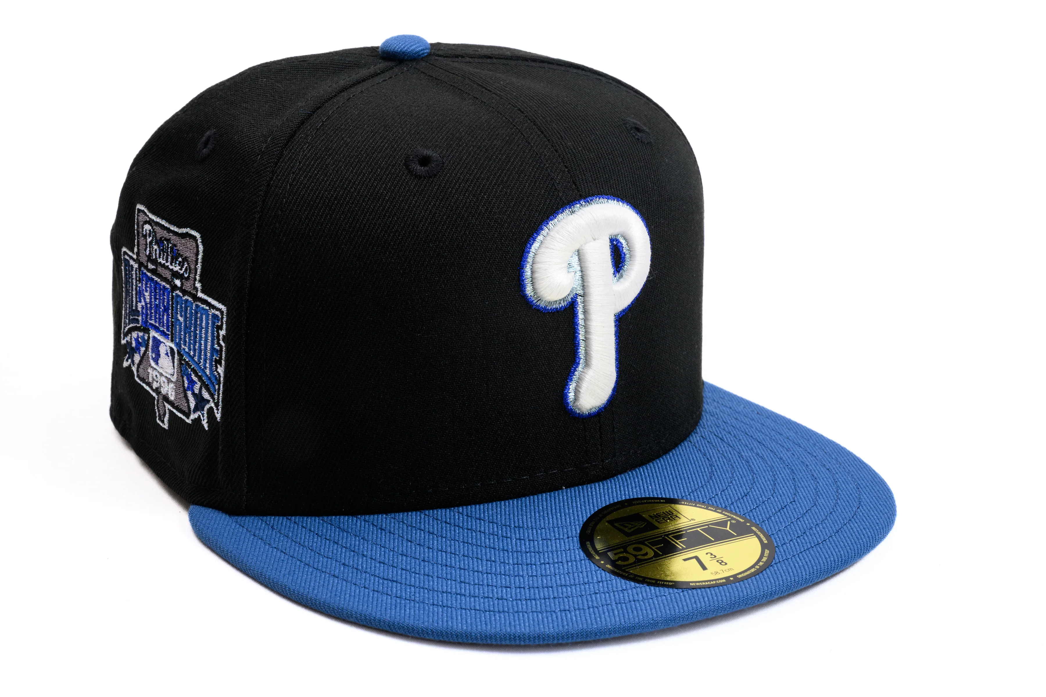 NEW ERA "PHANTOM" PHILADELPHIA PHILLIES FITTED HAT (BLACK/INDIGO BLUE)
