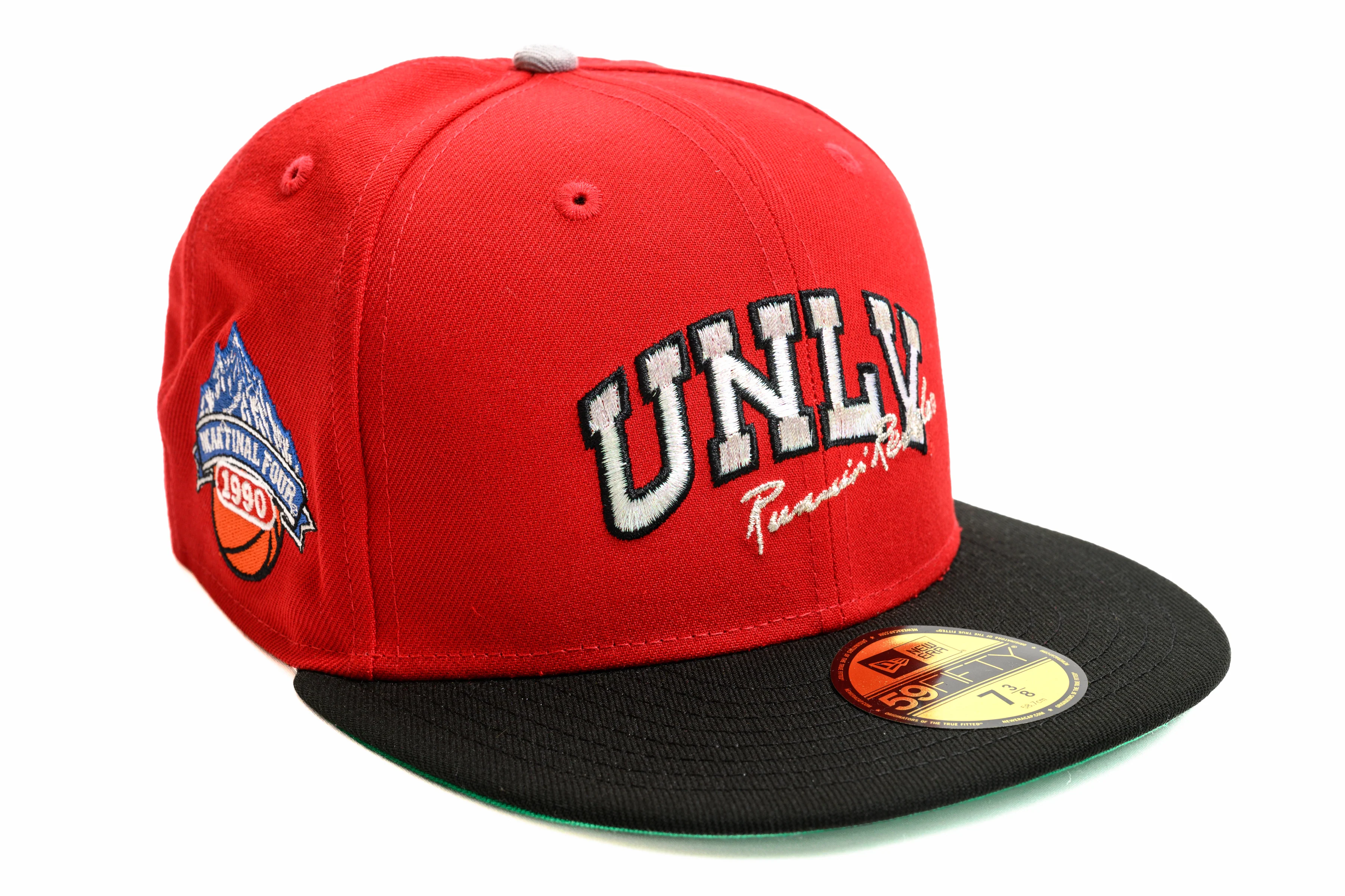 NEW ERA "PLASTIC MAN" UNLV RUNNIN REBELS FITTED HAT (RED/BLACK/GREY)