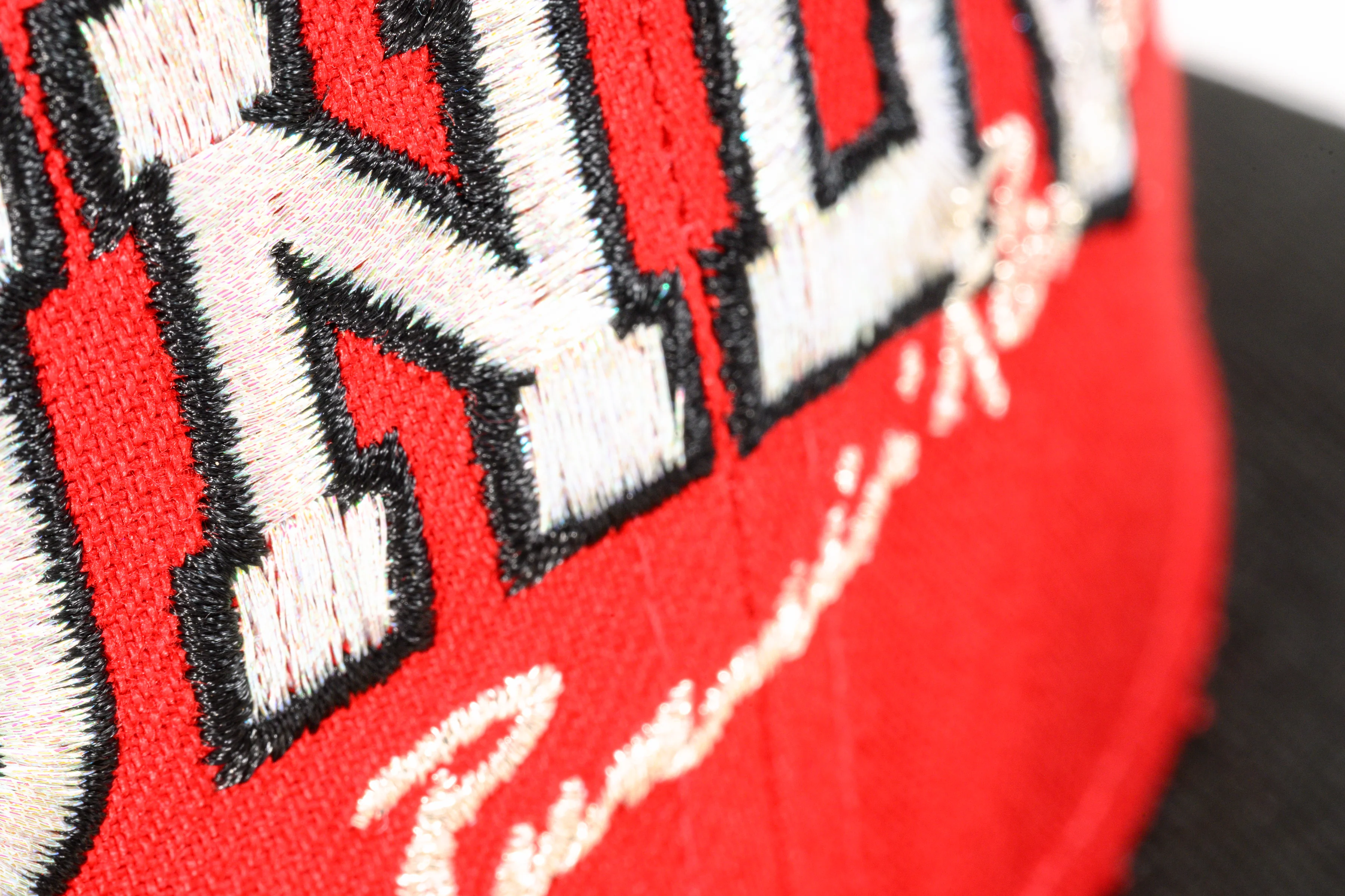 NEW ERA "PLASTIC MAN" UNLV RUNNIN REBELS FITTED HAT (RED/BLACK/GREY) - Image 7