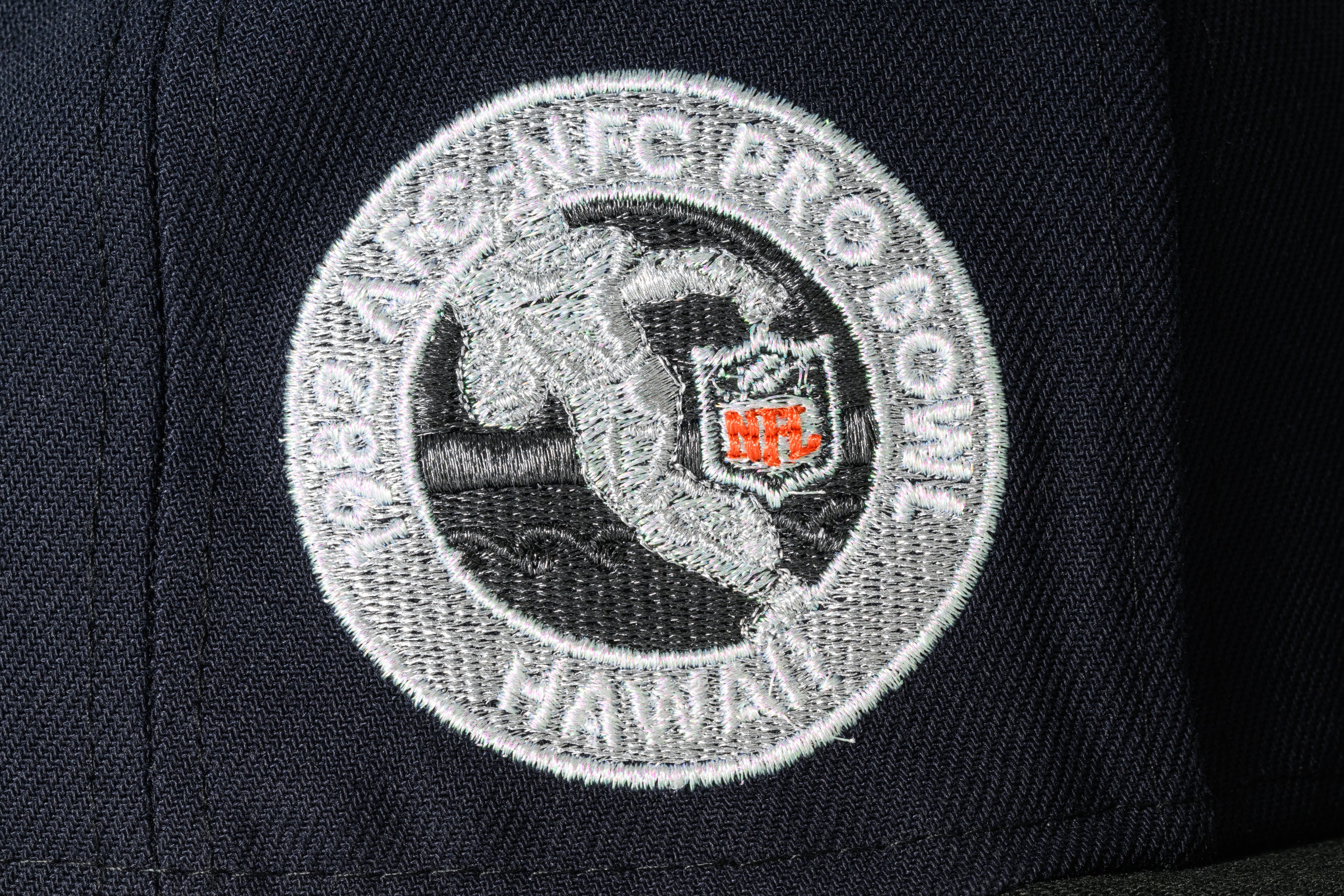NEW ERA “TUNNEL VISION” LAS VEGAS RAIDERS FITTED HAT (NAVY/BLACK/ORANGE) - Image 3