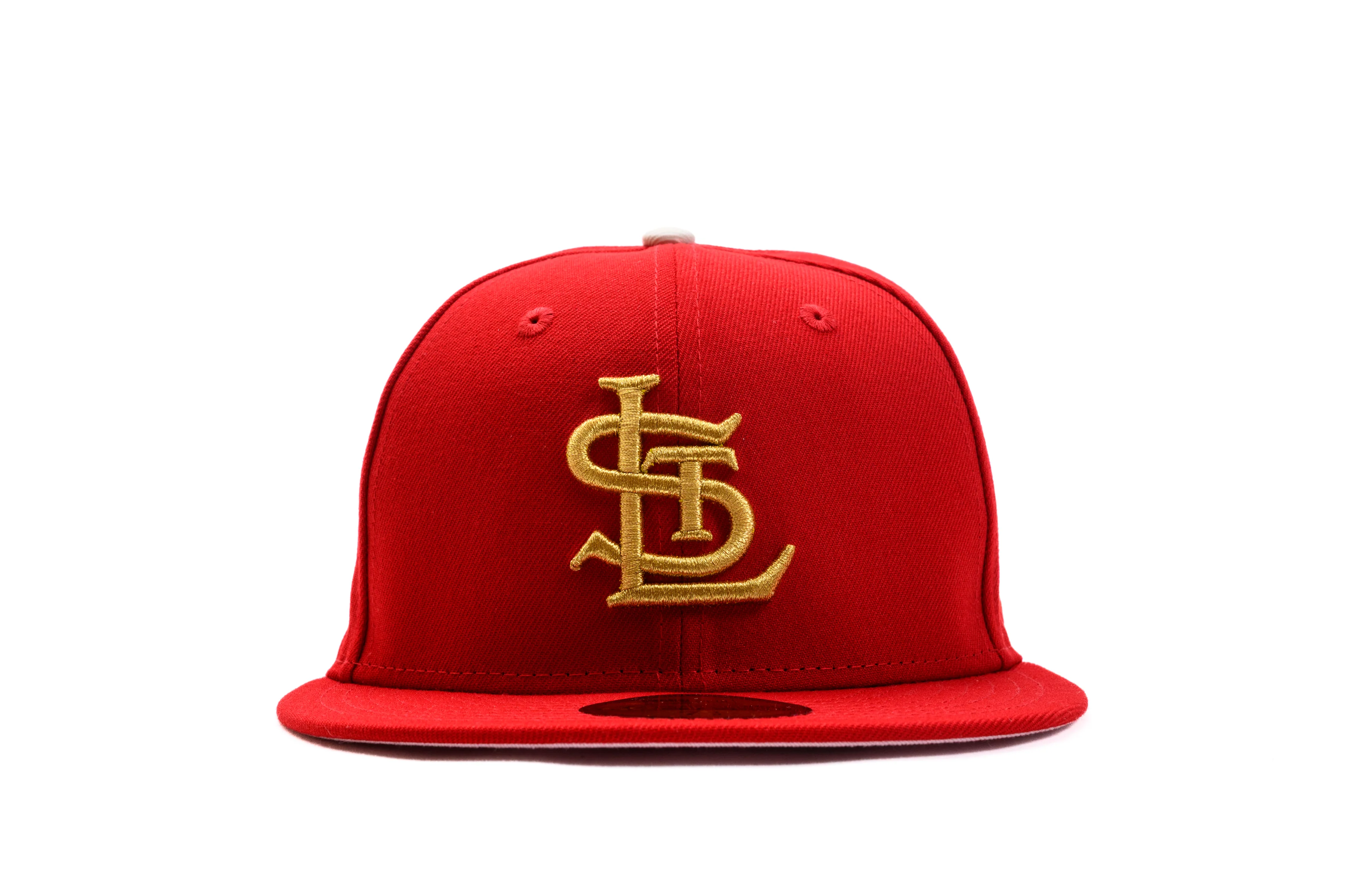 NEW ERA "RED" ST. LOUIS BROWNS FITTED HAT (RED/CHROME/PINK) - Image 8