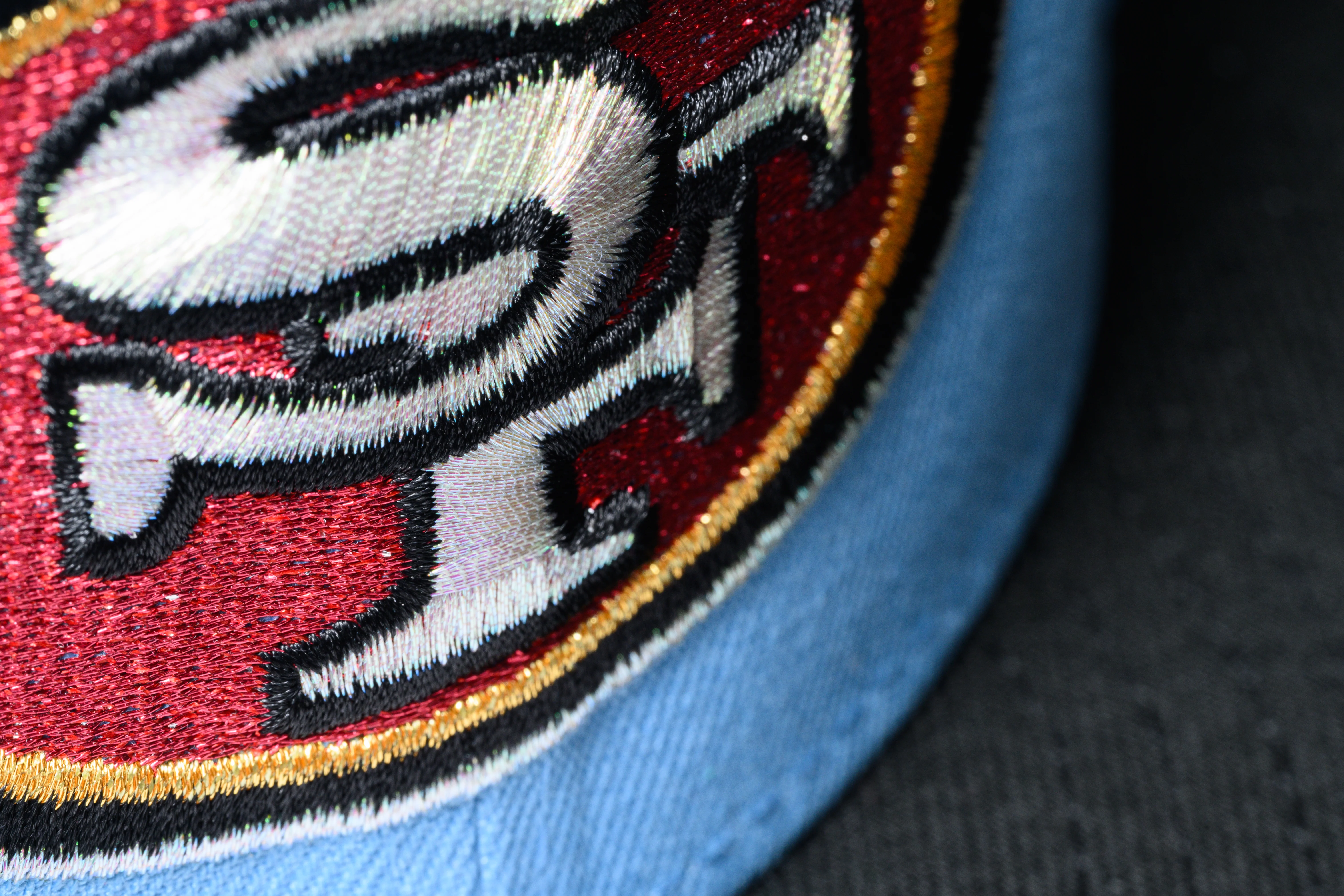 NEW ERA "JT" SAN FRANCISCO 49ERS FITTED HAT (LIGHT BLUE/BLACK) - Image 4
