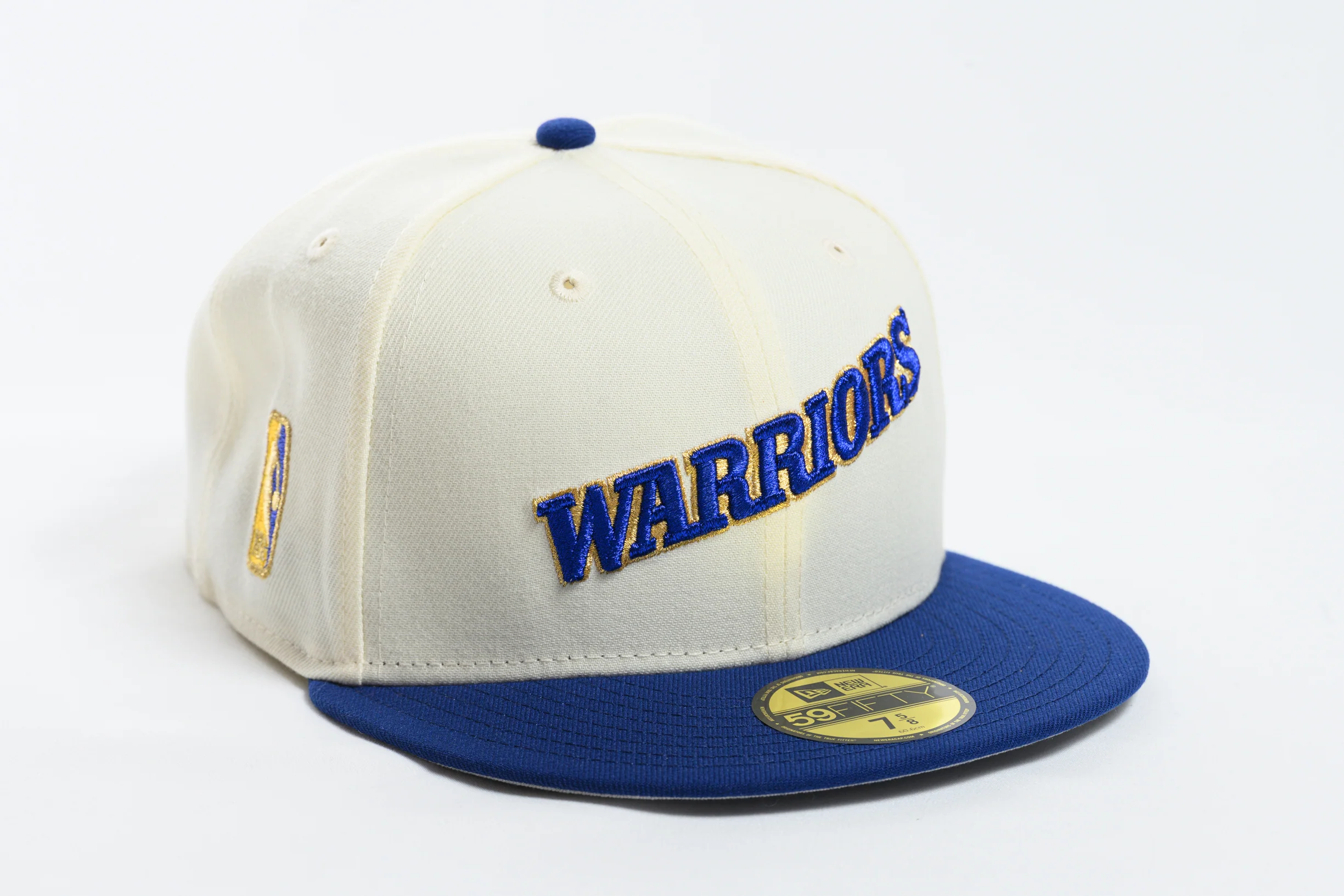 NEW ERA "RUN TMC HOME" GOLDEN STATE WARRIORS FITTED HAT (CHROME/DARK ROYAL)