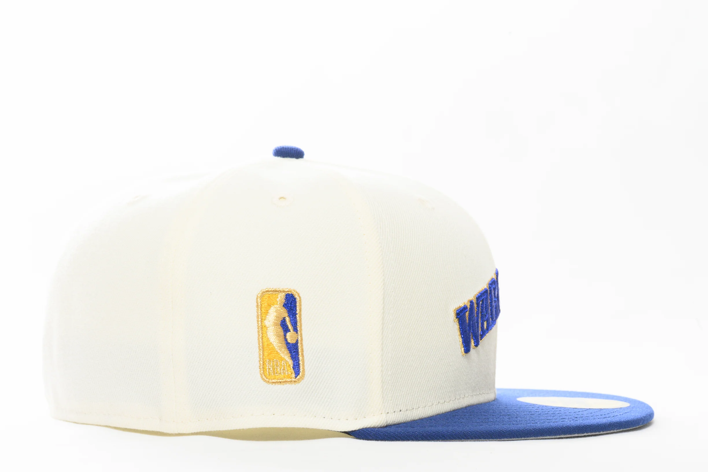 NEW ERA "RUN TMC HOME" GOLDEN STATE WARRIORS FITTED HAT (CHROME/DARK ROYAL) - Image 6