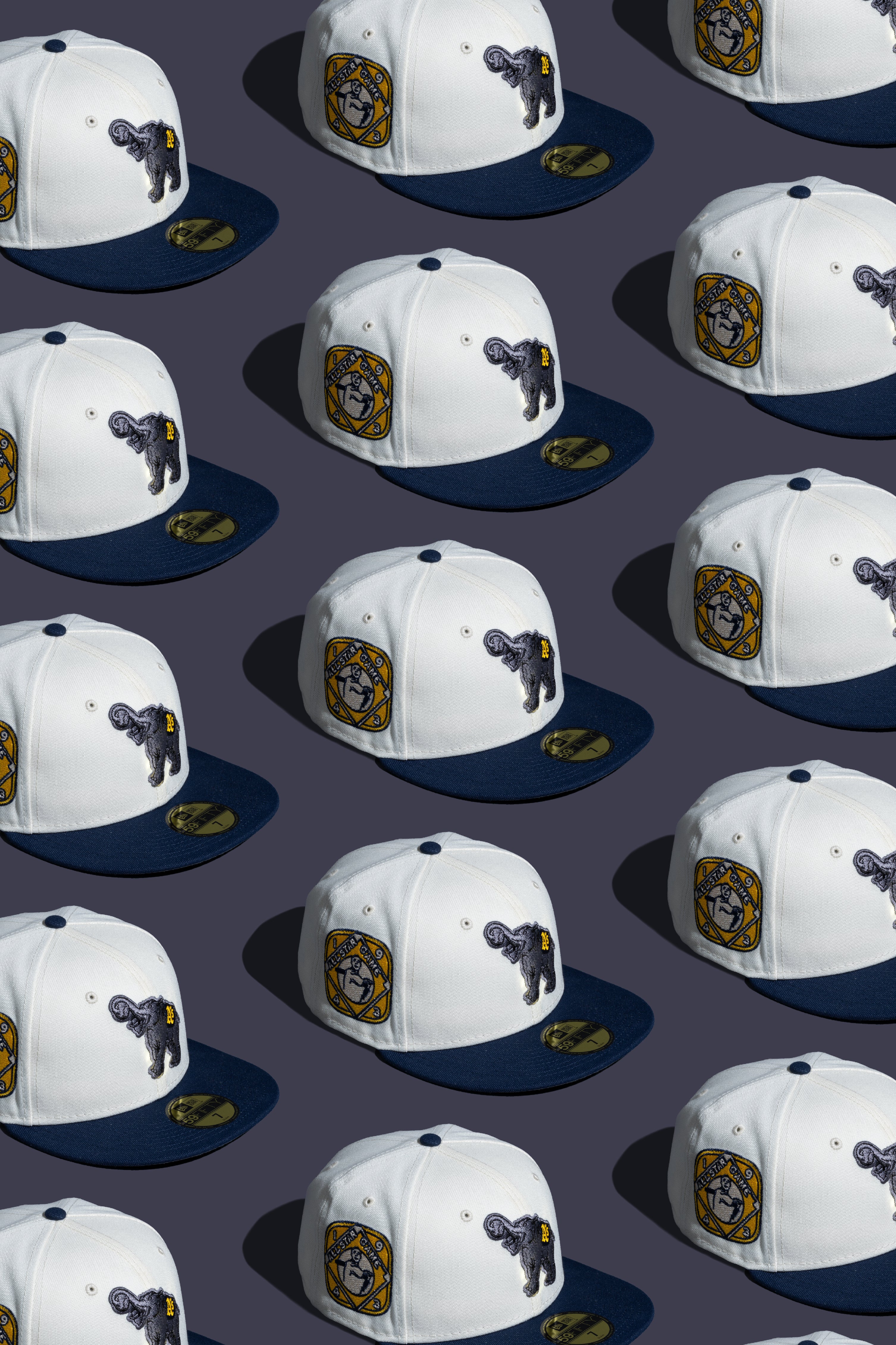 NEW ERA "RUN TMC" PHILADELPHIA ATHLETICS FITTED HAT (CHROME/OCEANSIDE BLUE)) - Image 2
