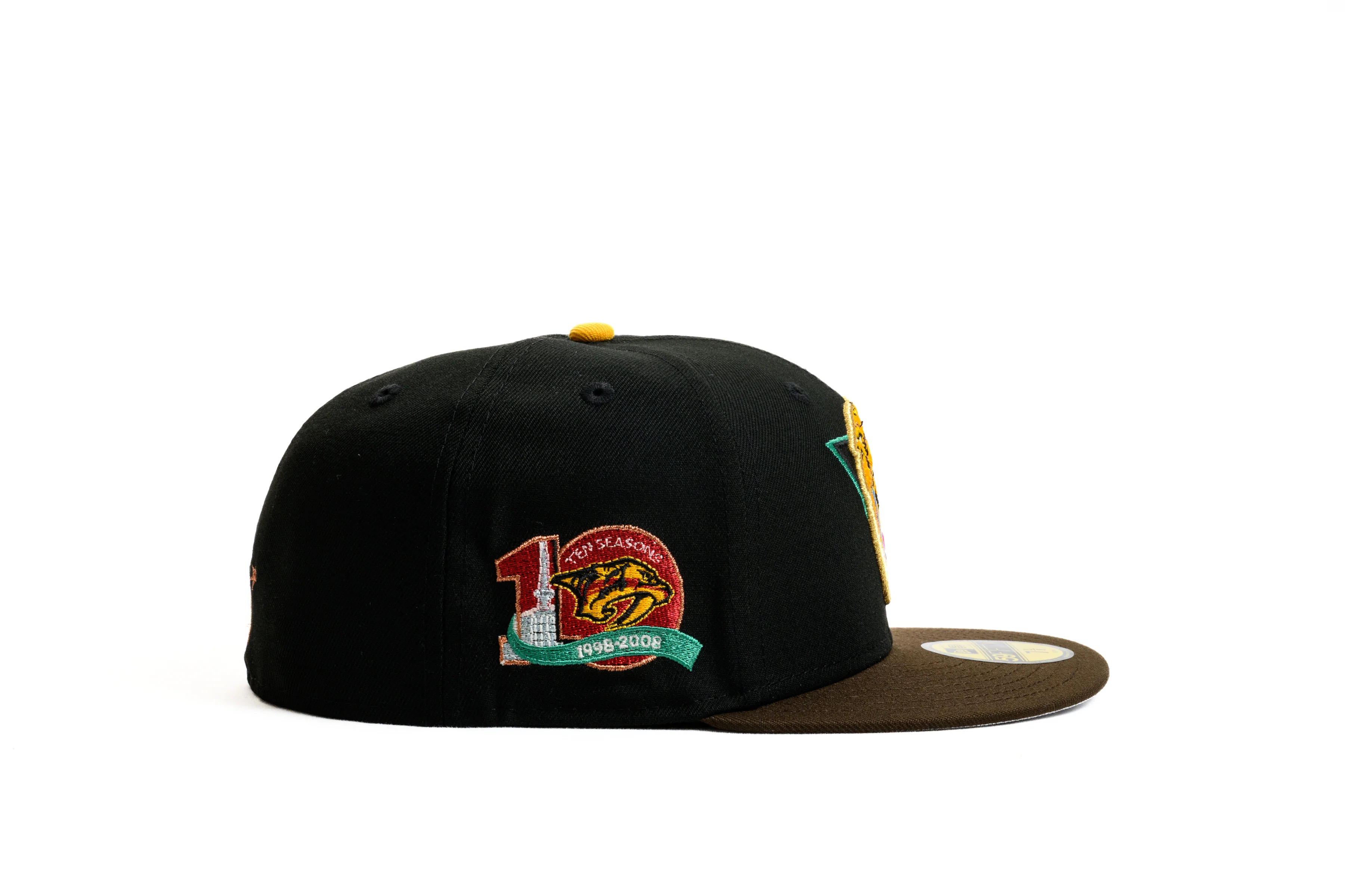 NEW ERA "SABRETOOTH" NASHVILLE PREDATORS FITTED HAT (BLACK/BURNT WOOD) - Image 9