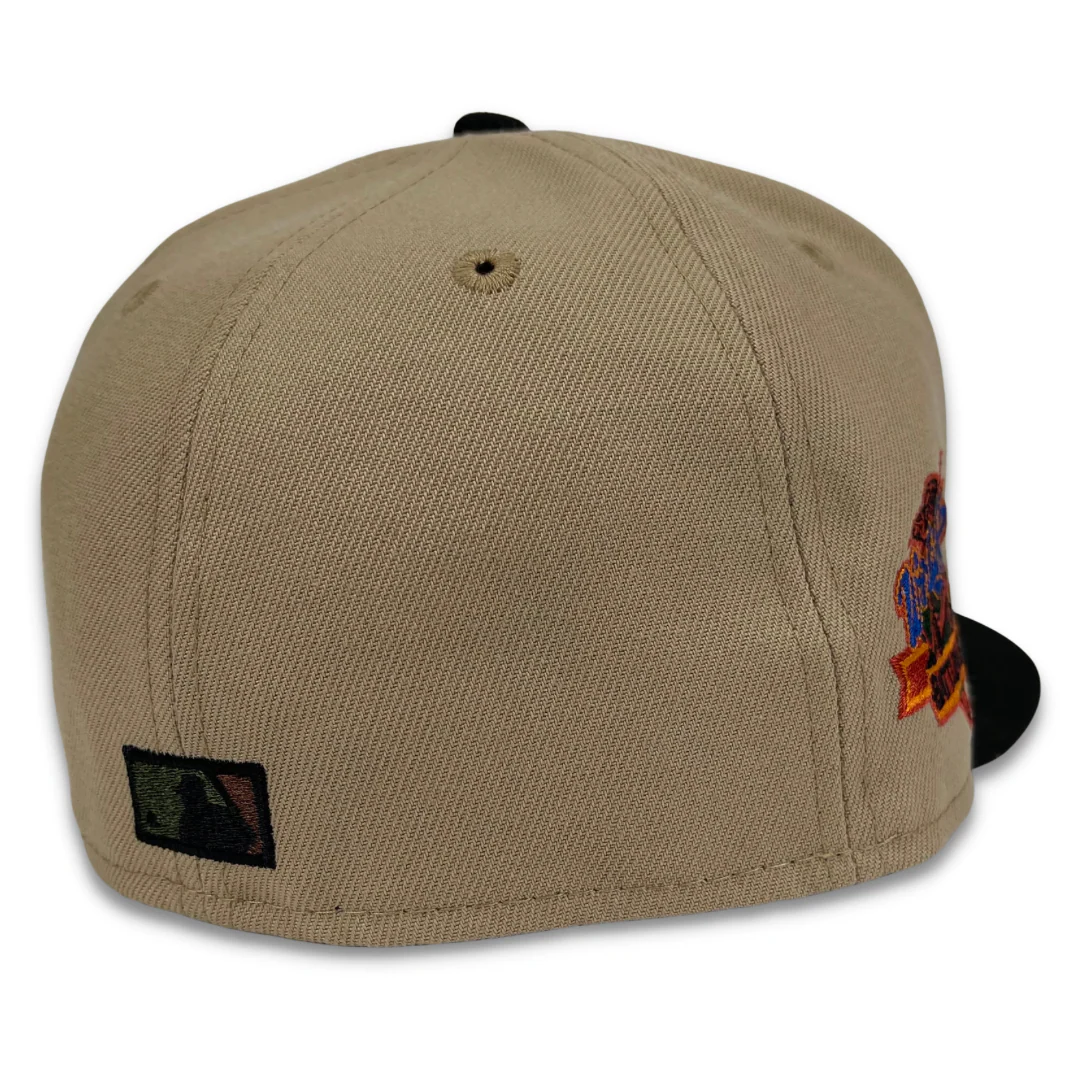 NEW ERA "SAFARI" OAKLAND ATHLETICS FITTED HAT (CAMEL/BLACK) - Image 4