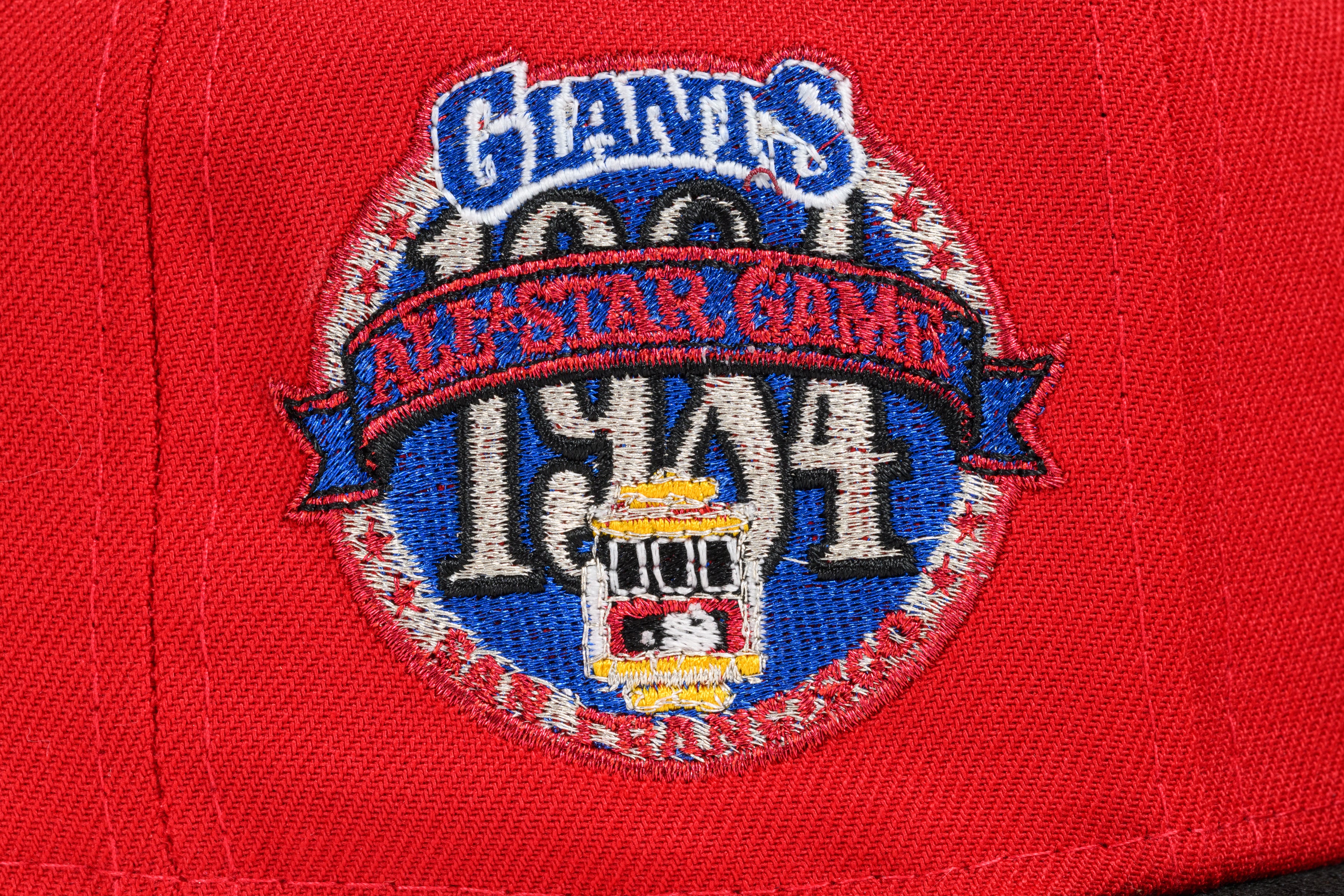 NEW ERA "XIX MVPā SAN FRANCISCO GIANTS FITTED HAT (SCARLET/BLACK/CHROME) - Image 3
