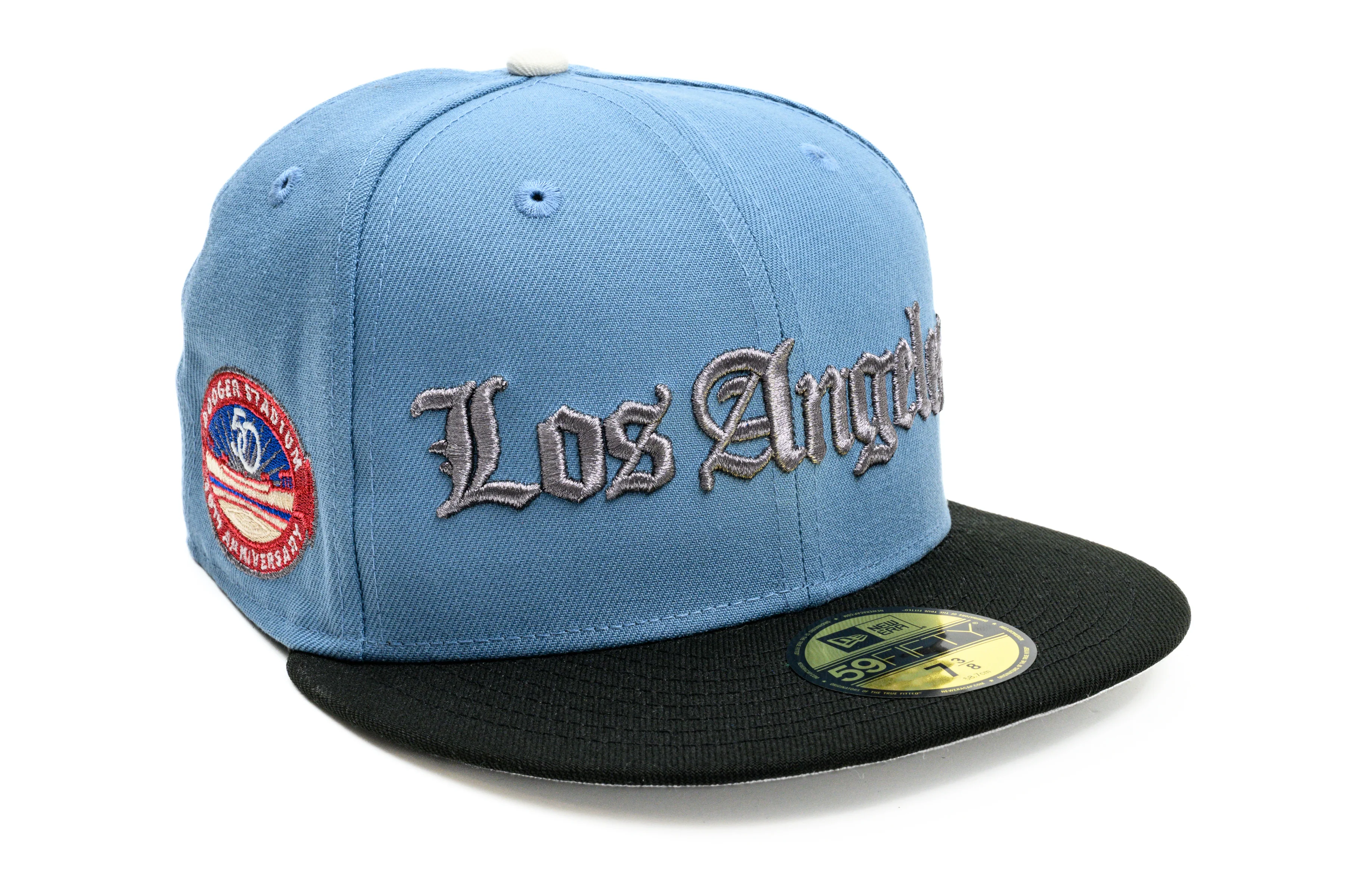 NEW ERA "SANTANA” LOS ANGELES DODGERS FITTED HAT (FADED BLUE/BLACK/CHROME)