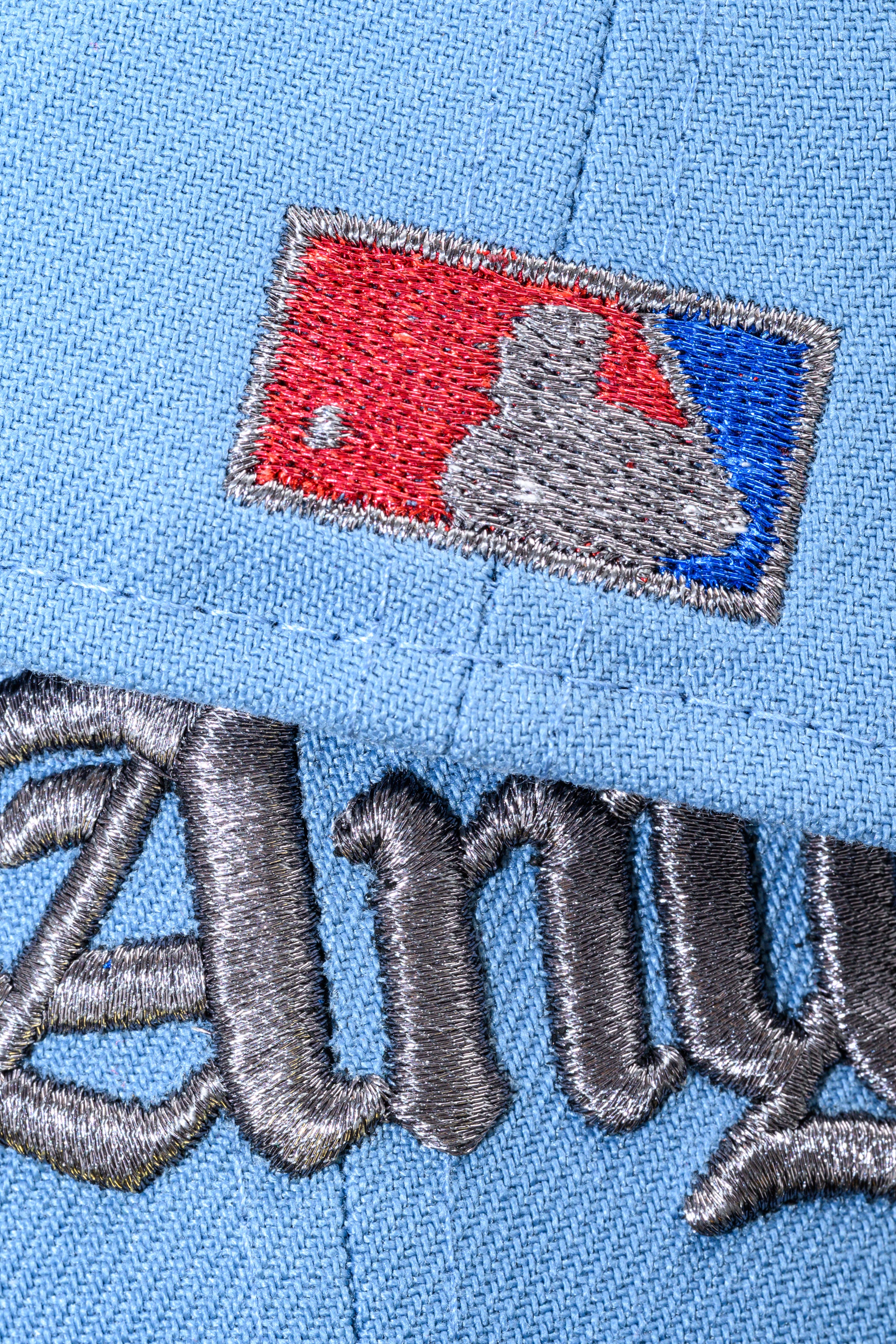 NEW ERA "SANTANA” LOS ANGELES DODGERS FITTED HAT (FADED BLUE/BLACK/CHROME) - Image 6