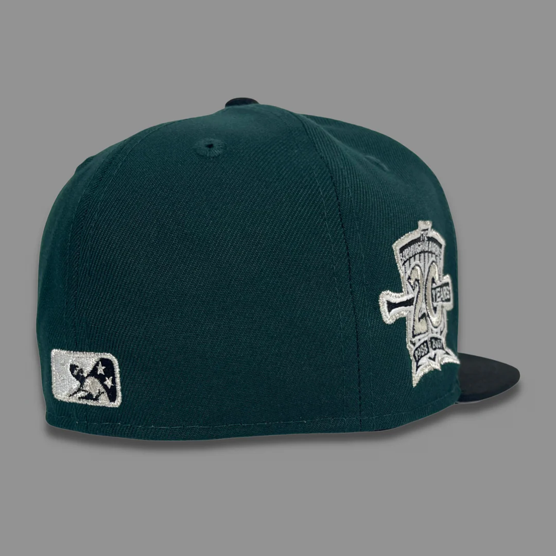 NEW ERA "SCENTED" BIRMINGHAM BARONS FITTED HAT (GREEN/BLACK) - Image 2