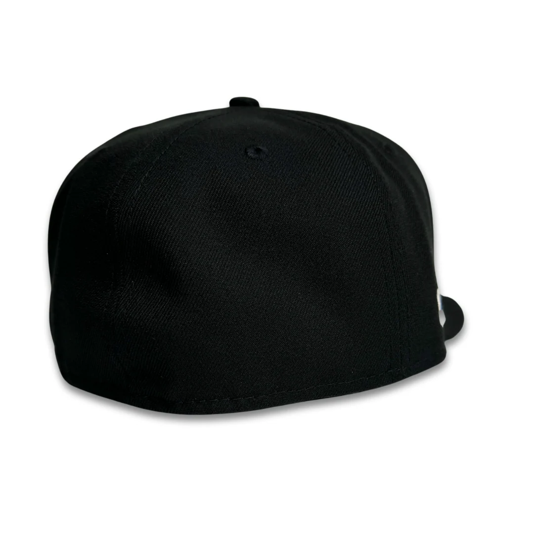 NEW ERA “RETRO SCRIPT" OAKLAND A'S FITTED HAT (BLACK/GREEN) - Image 2