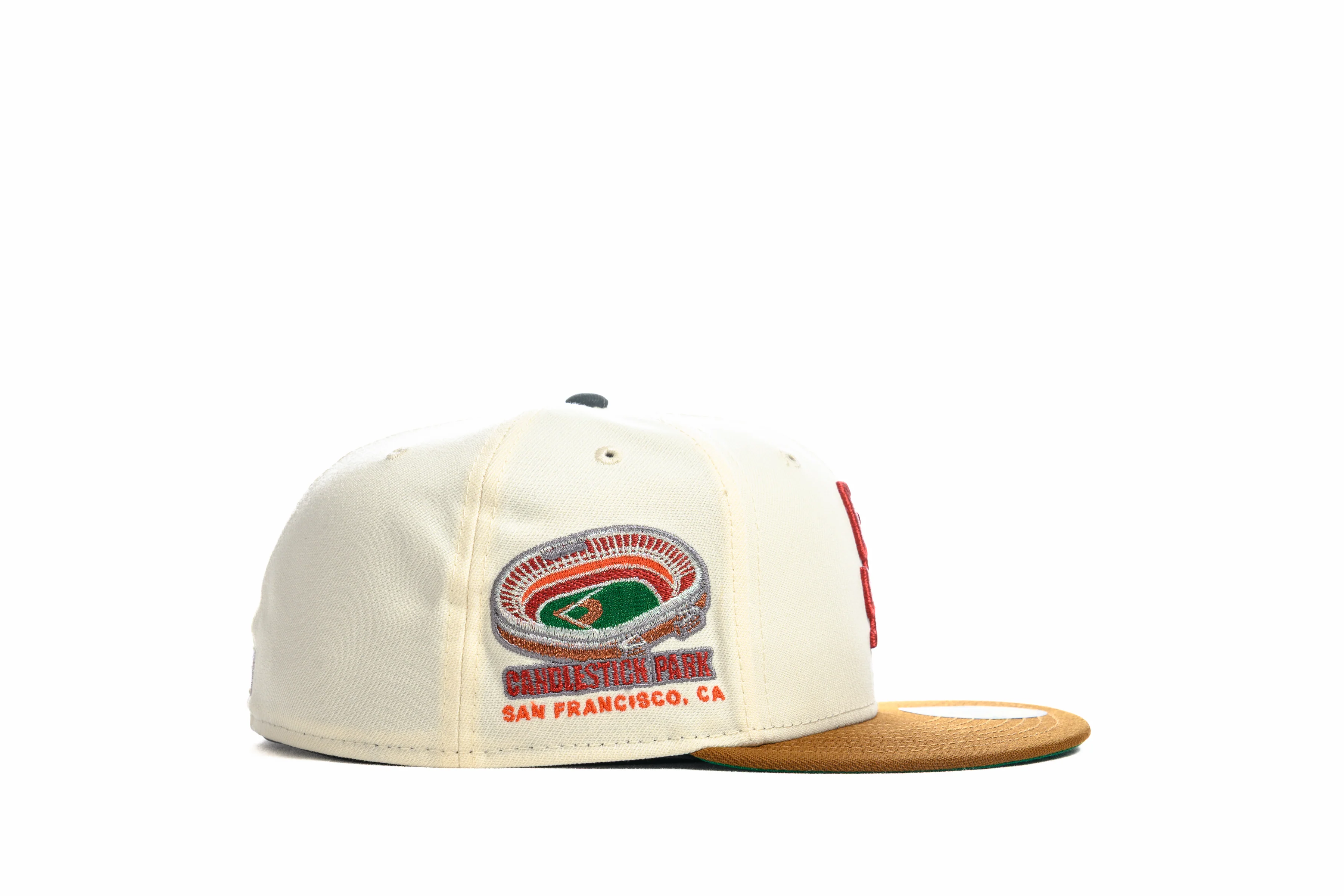 NEW ERA "SF INFIELD" SAN FRANCISCO GIANTS FITTED HAT (CHROME/TOASTED PEANUT)c - Image 5