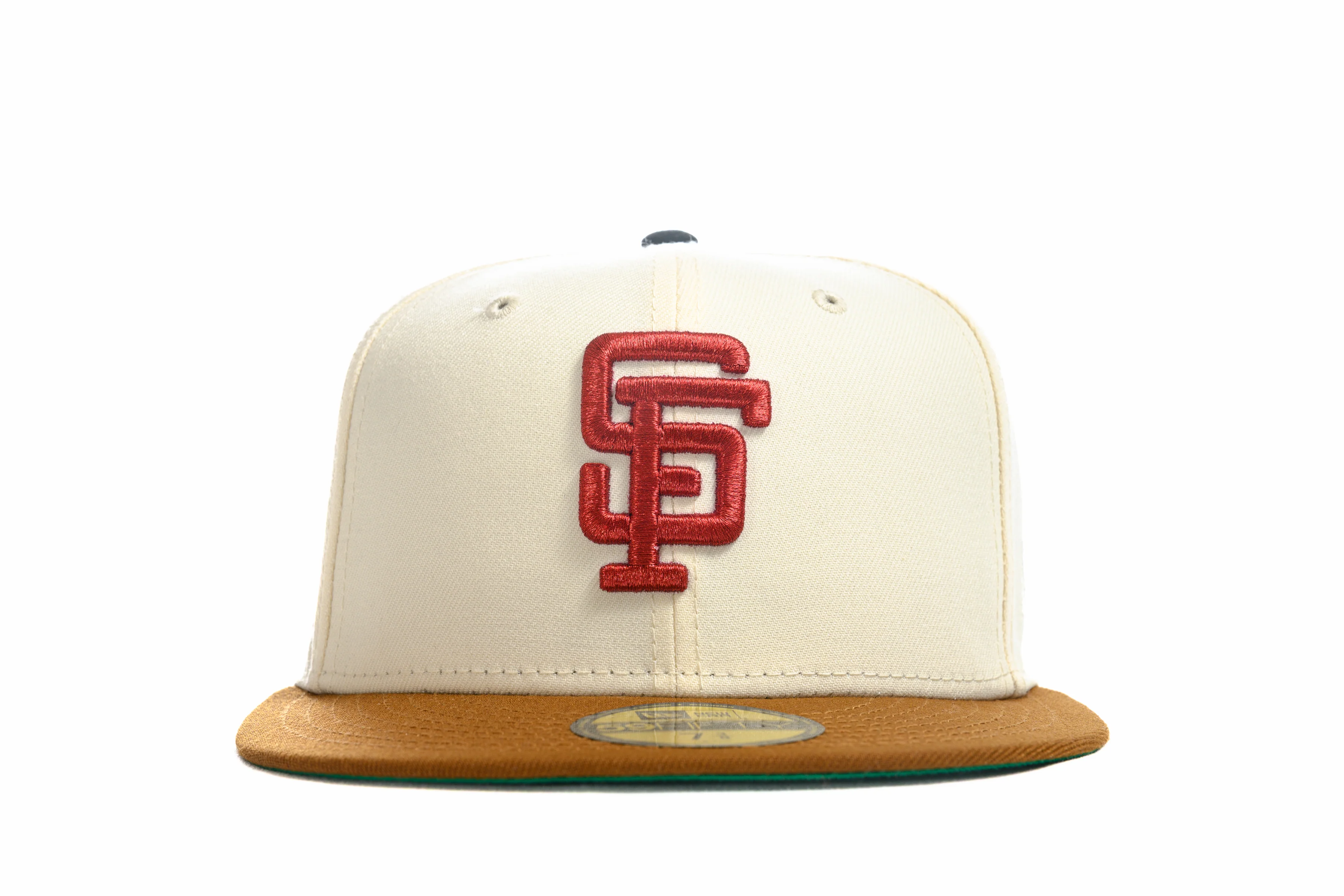 NEW ERA "SF INFIELD" SAN FRANCISCO GIANTS FITTED HAT (CHROME/TOASTED PEANUT)c - Image 7