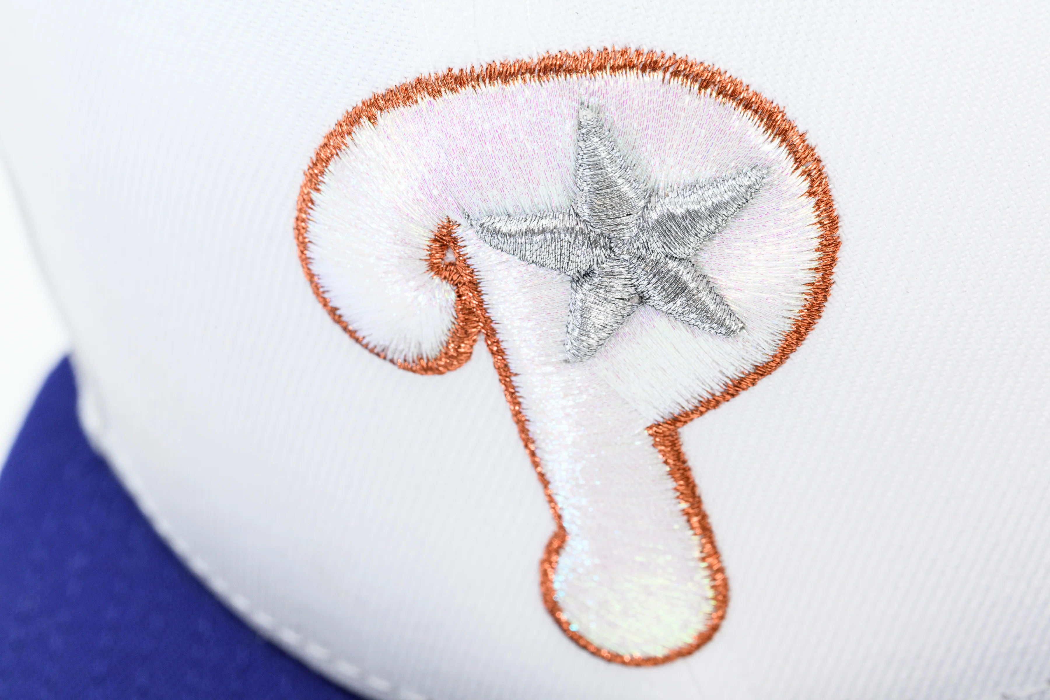 NEW ERA "SKATEBOARD P" PHILADELPHIA PHILLIES FITTED HAT (OPTIC WHITE/DARK ROYAL) (Copy) - Image 4