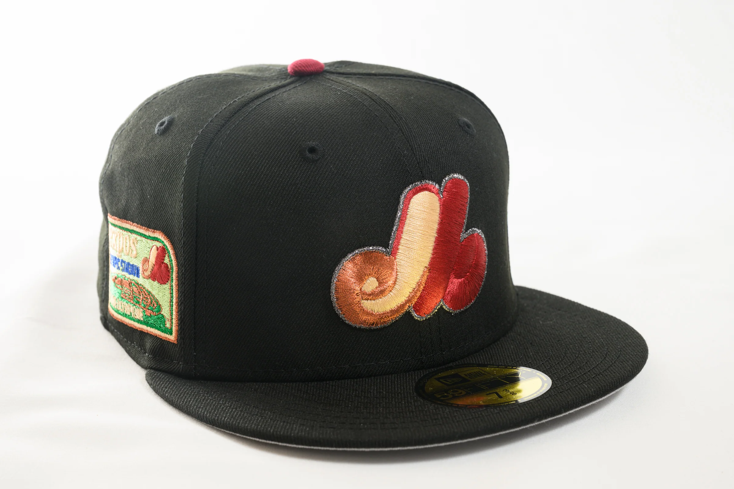 NEW ERA "SLEEP WALKIN" MONTREAL EXPOS FITTED HAT (BLACK/ HRED)