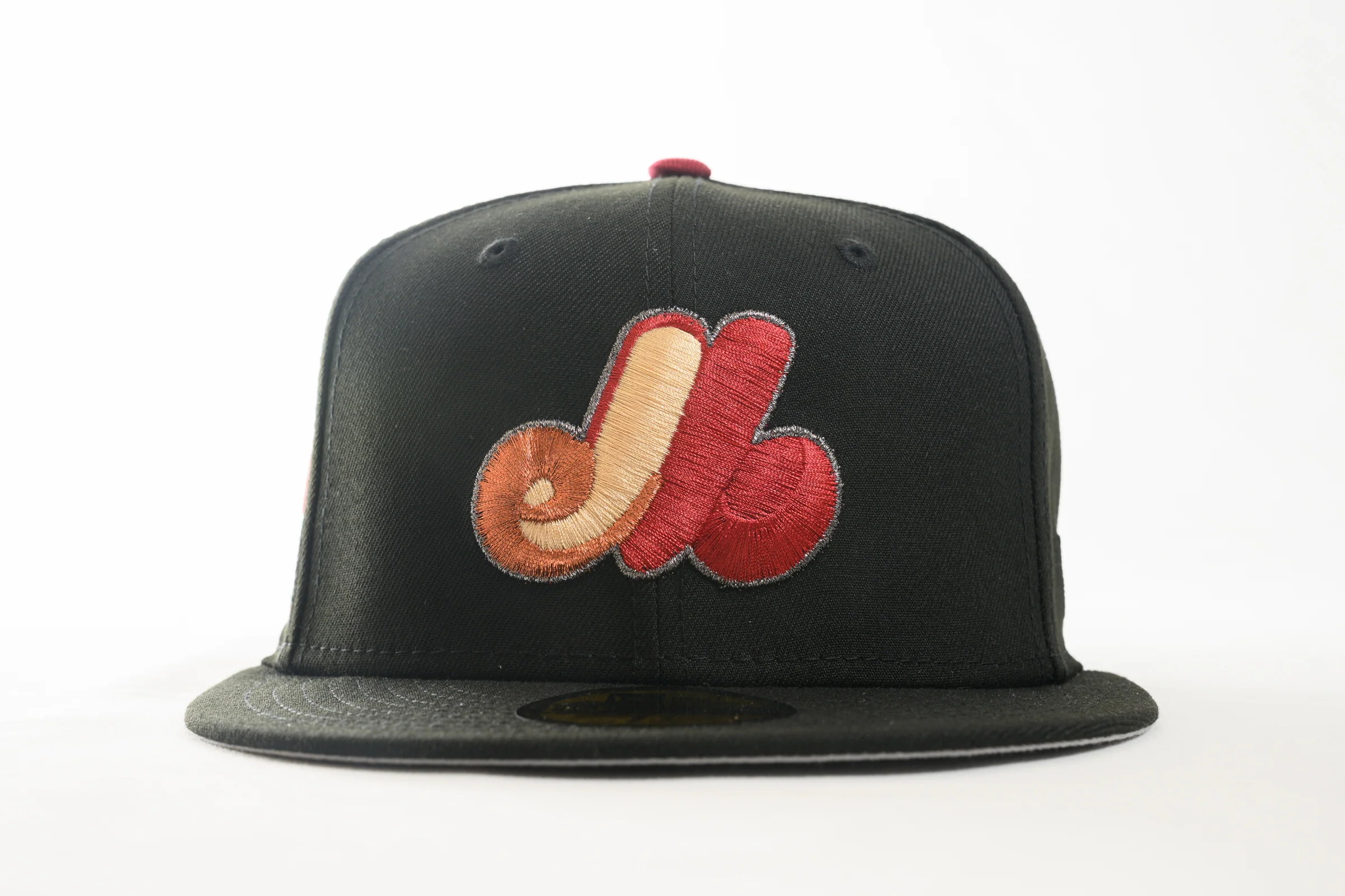 NEW ERA "SLEEP WALKIN" MONTREAL EXPOS FITTED HAT (BLACK/ HRED) - Image 6