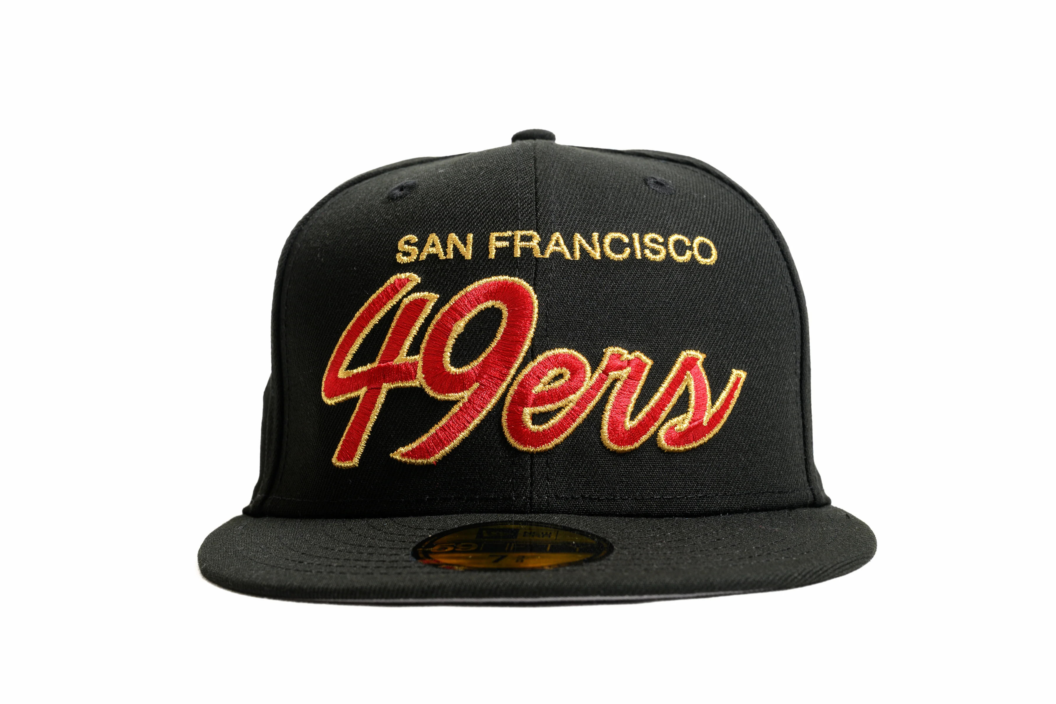 NEW ERA "RETRO CLASSIC" SAN FRANCISCO 49ERS FITTED HAT (BLACK) - Image 7
