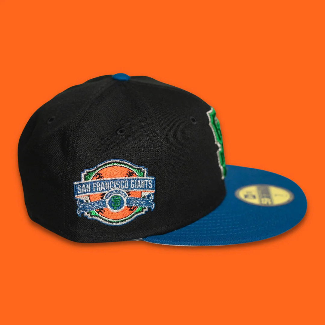 NEW ERA “SPREE 2.5" SF GIANTS FITTED HAT (BLACK/BLUE/GREEN) - Image 2