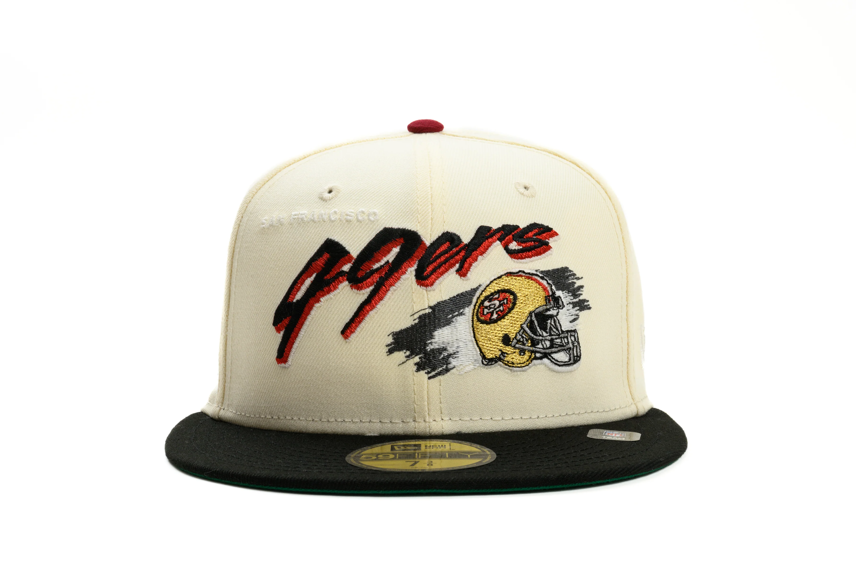 ***PRE-ORDER*** NEW ERA "T.O.” SAN FRANCISCO 49ERS FITTED HAT (CHROME WHITE/BLACK) - Image 6