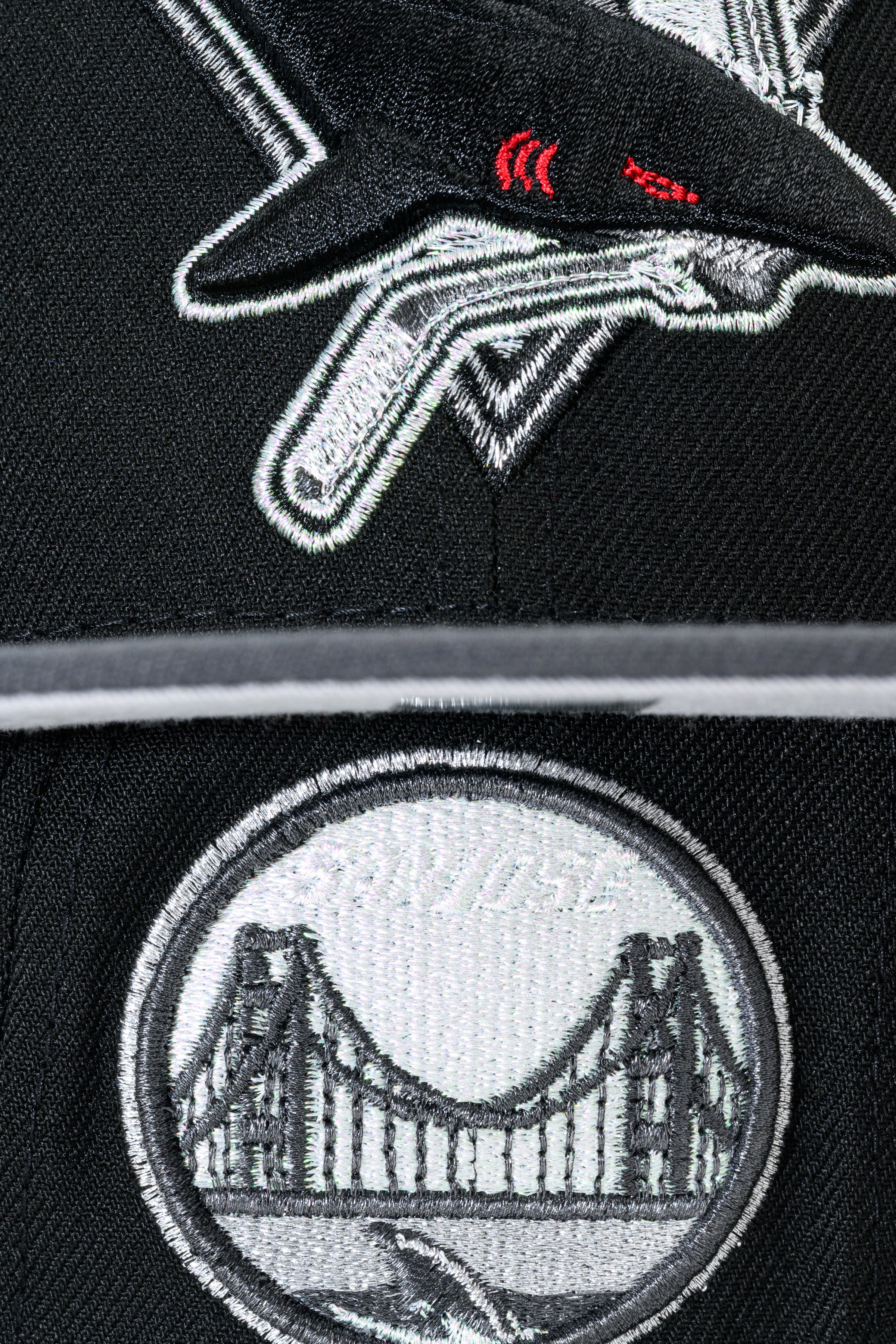 NEW ERA "T2” SAN JOSE SHARKS FITTED HAT (BLACK/DARK GRAPHITE) - Image 8