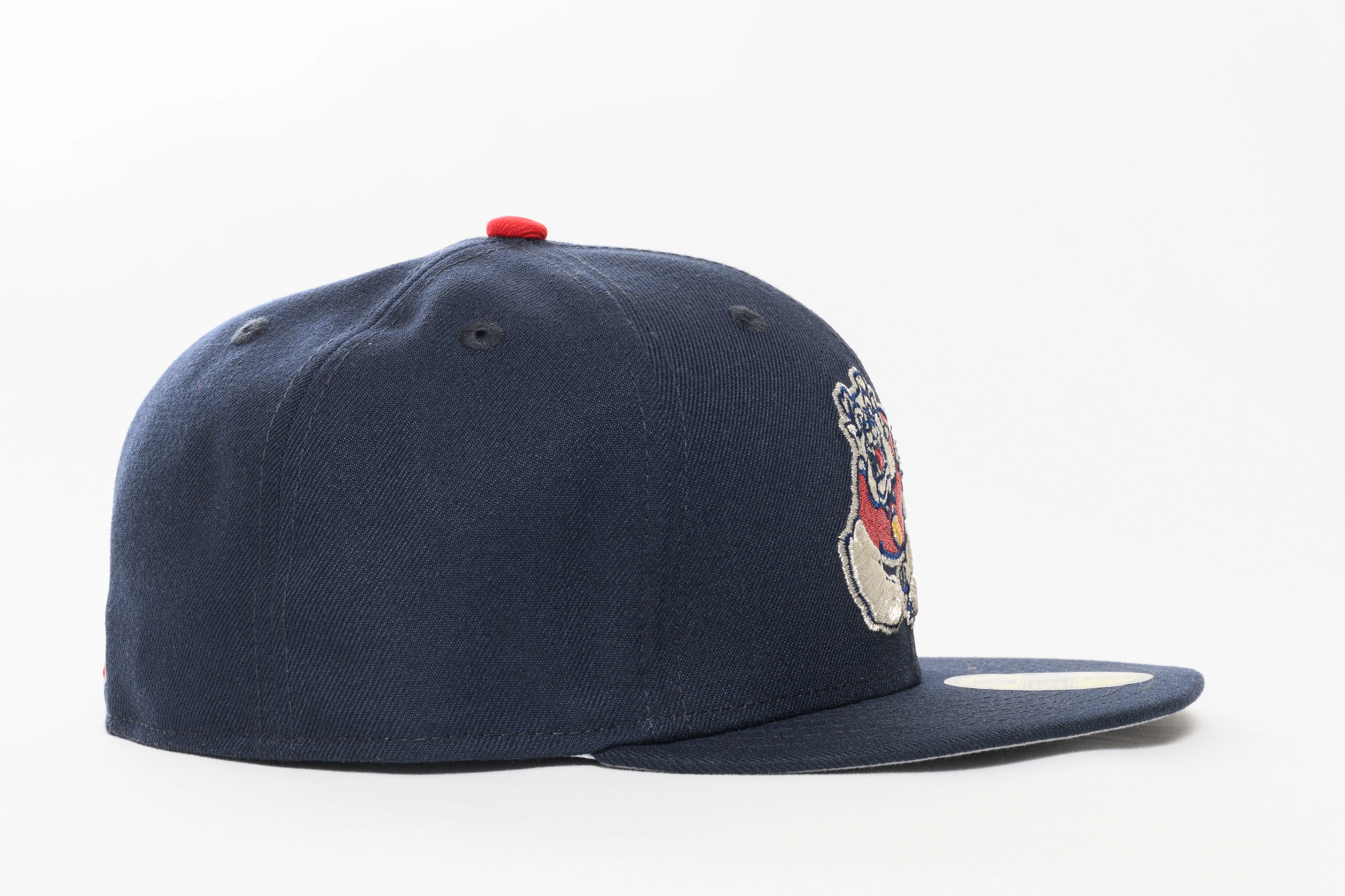 NEW ERA "TARK" FRESNO BULLDOGS FITTED HAT (NIGHTSHIFT NAVY/SCARLET) - Image 2