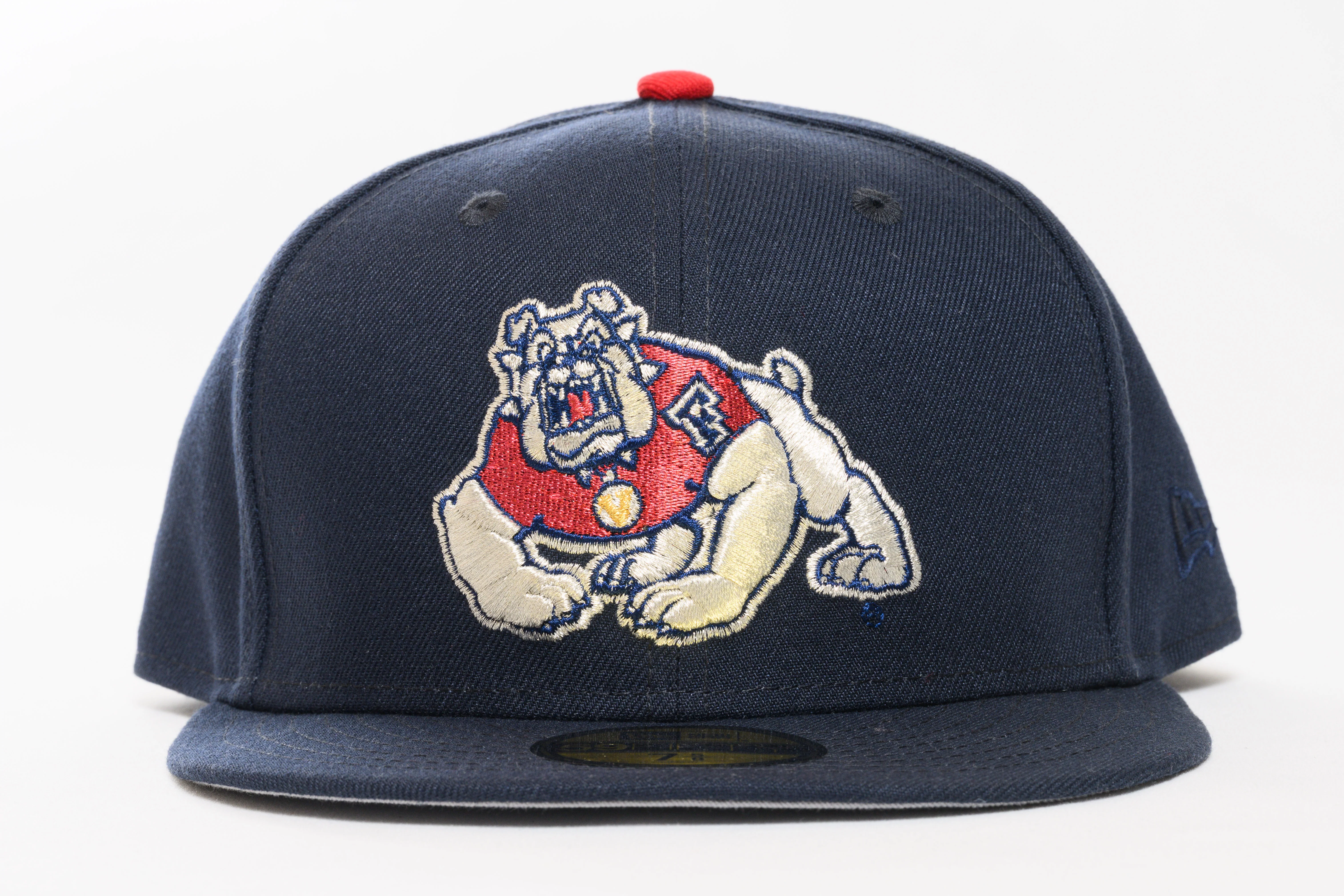 NEW ERA "TARK" FRESNO BULLDOGS FITTED HAT (NIGHTSHIFT NAVY/SCARLET) - Image 6