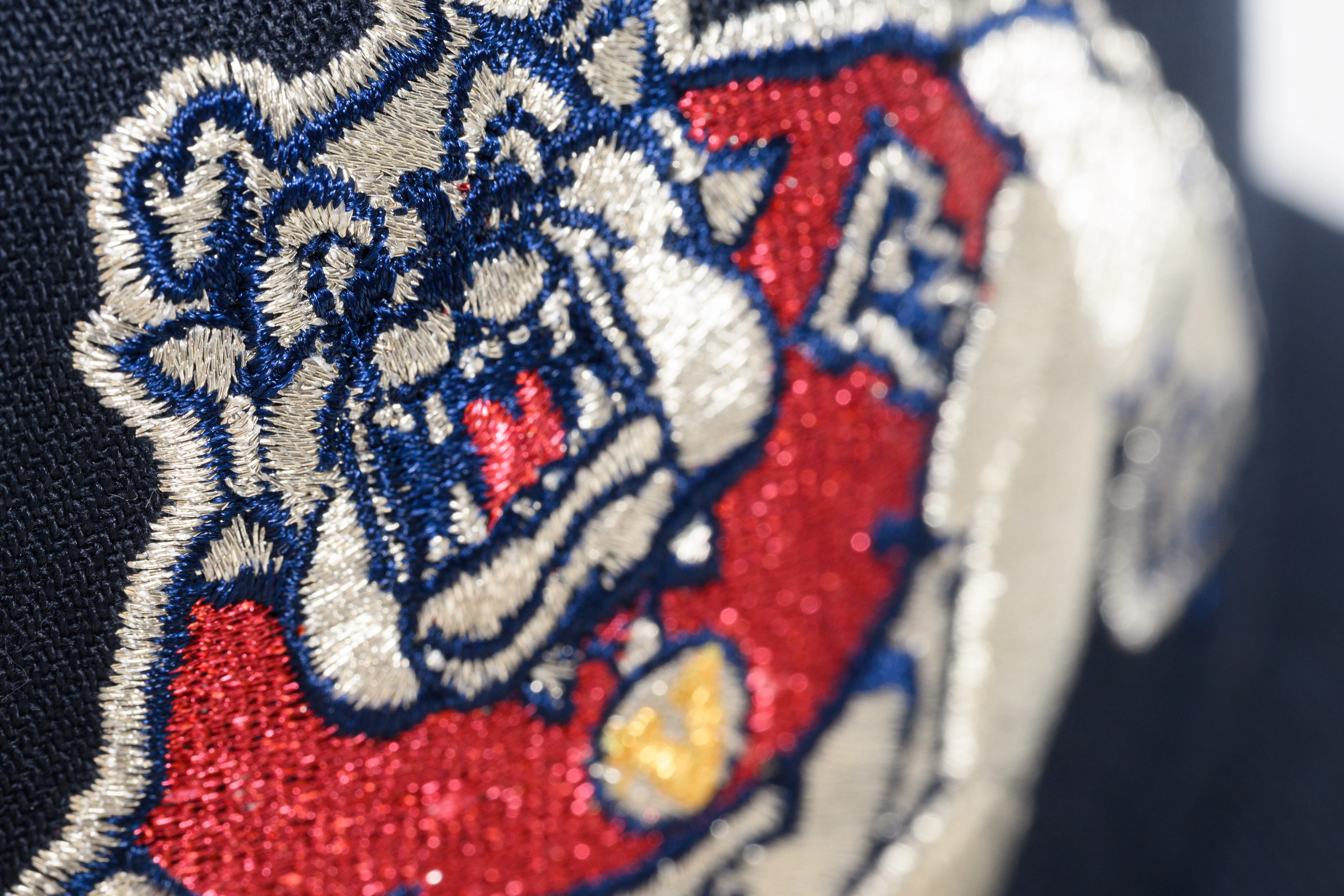 NEW ERA "TARK" FRESNO BULLDOGS FITTED HAT (NIGHTSHIFT NAVY/SCARLET) - Image 7