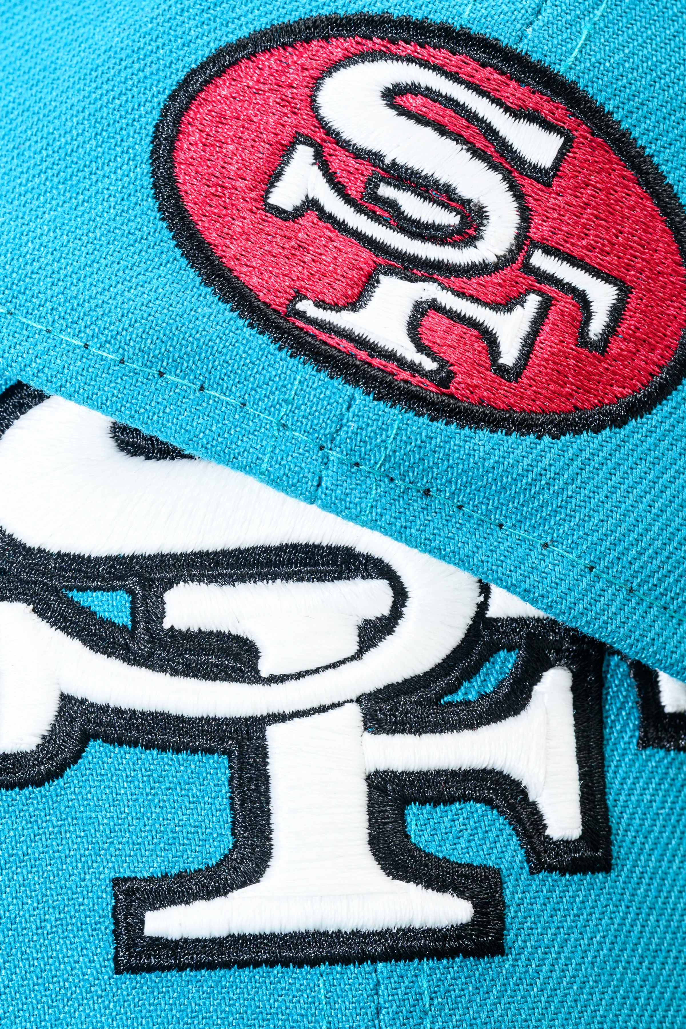 NEW ERA "UPTOWN NINER 3.0” SAN FRANCISCO 49ERS FITTED HAT (TEAL/RED) - Image 6
