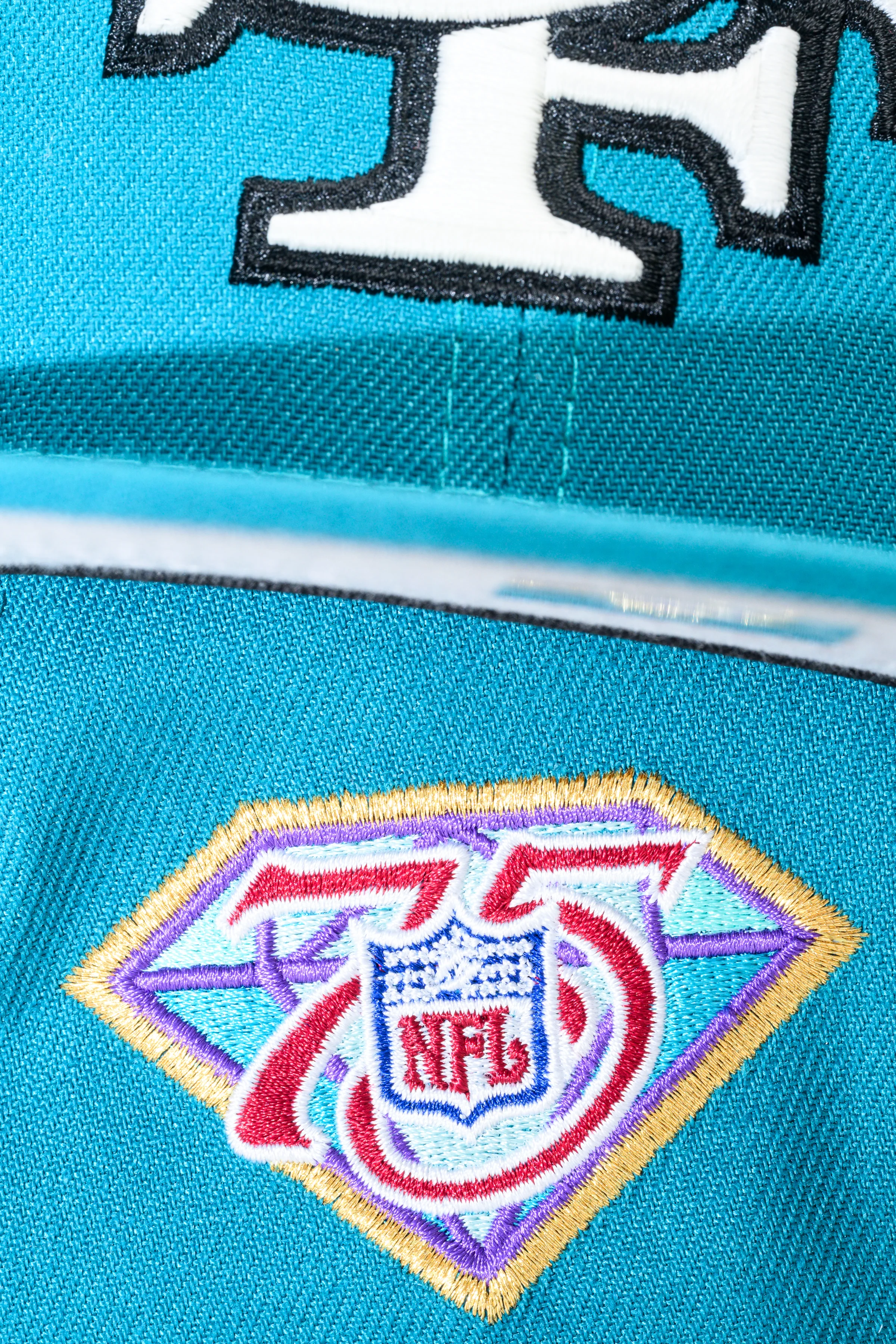 NEW ERA "UPTOWN NINER 3.0” SAN FRANCISCO 49ERS FITTED HAT (TEAL/RED) - Image 8