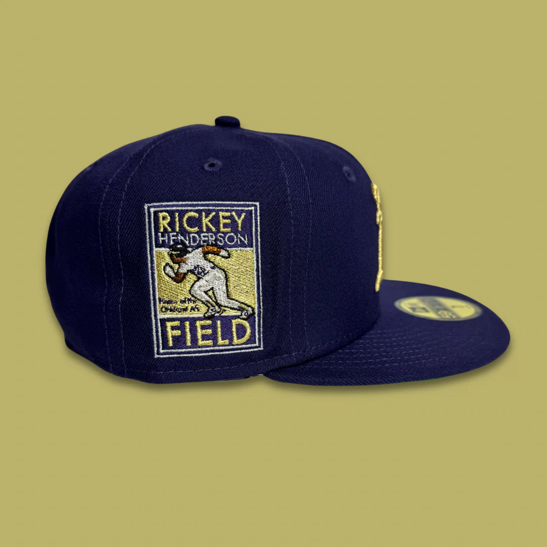 NEW ERA “TECH" OAKLAND ATHLETICS FITTED HAT (ROYALTY PURPLE/METALLIC GOLD) - Image 5