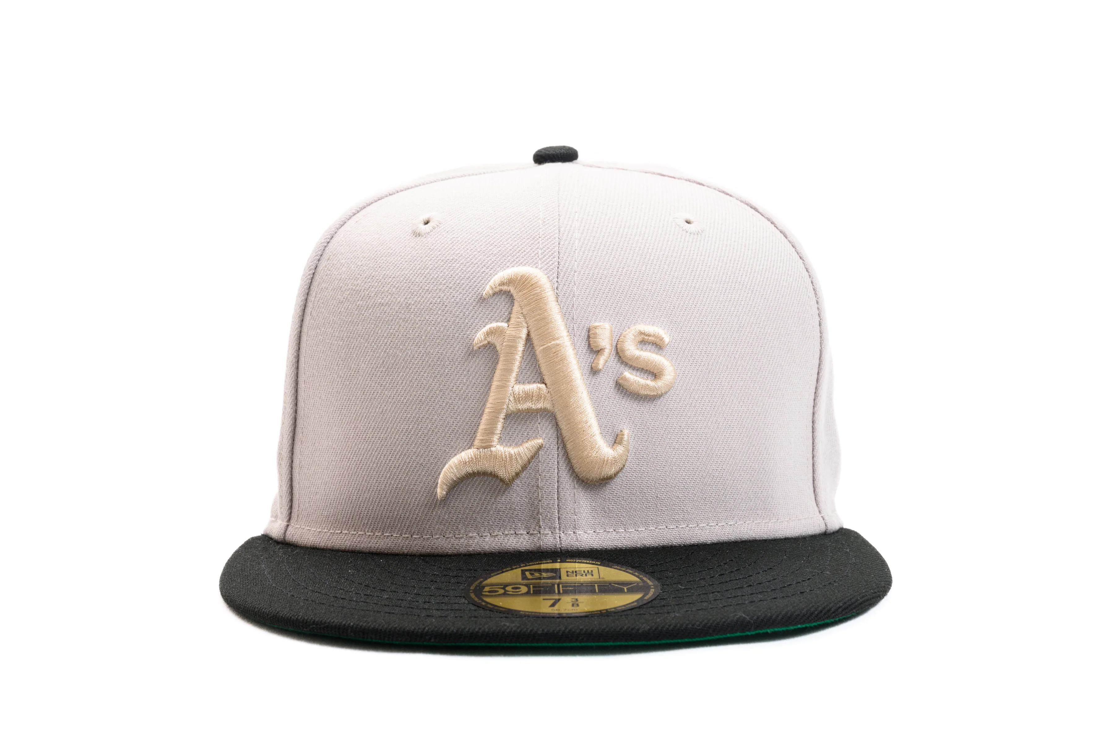 NEW ERA "ALCATRAZ" OAKLAND A'S FITTED HAT (STONE/BLACK) - Image 7