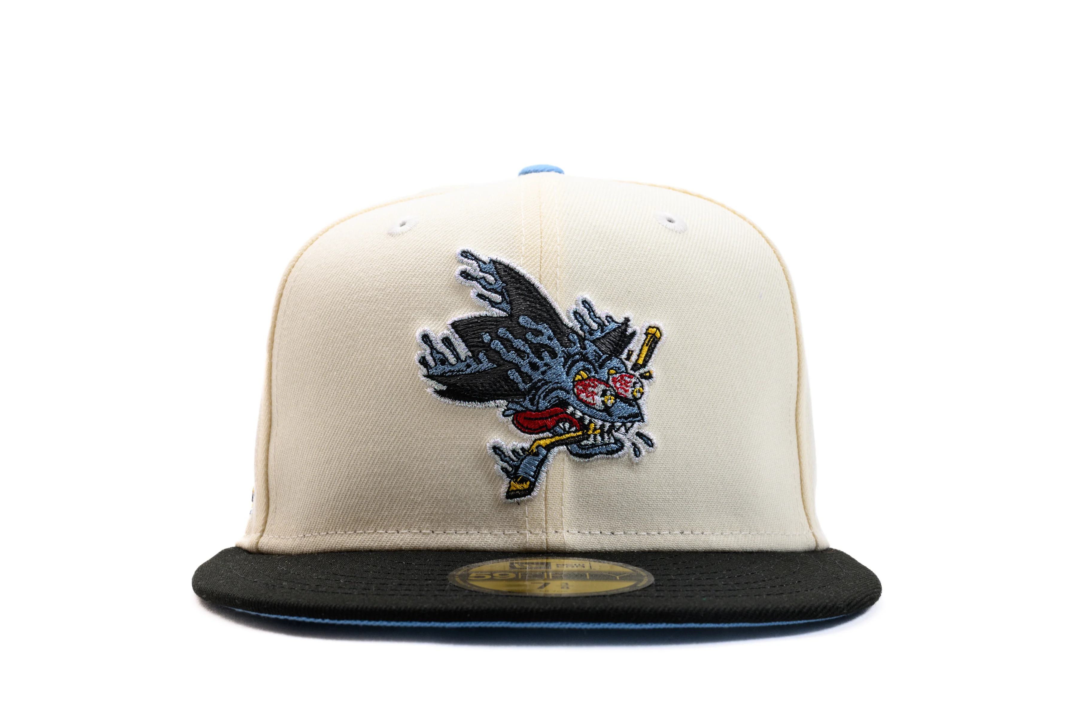 NEW ERA "THIN ICE" SAN JOSE SHARKS FITTED HAT (CHROME/BLACK/LIGHT BLUE) - Image 9