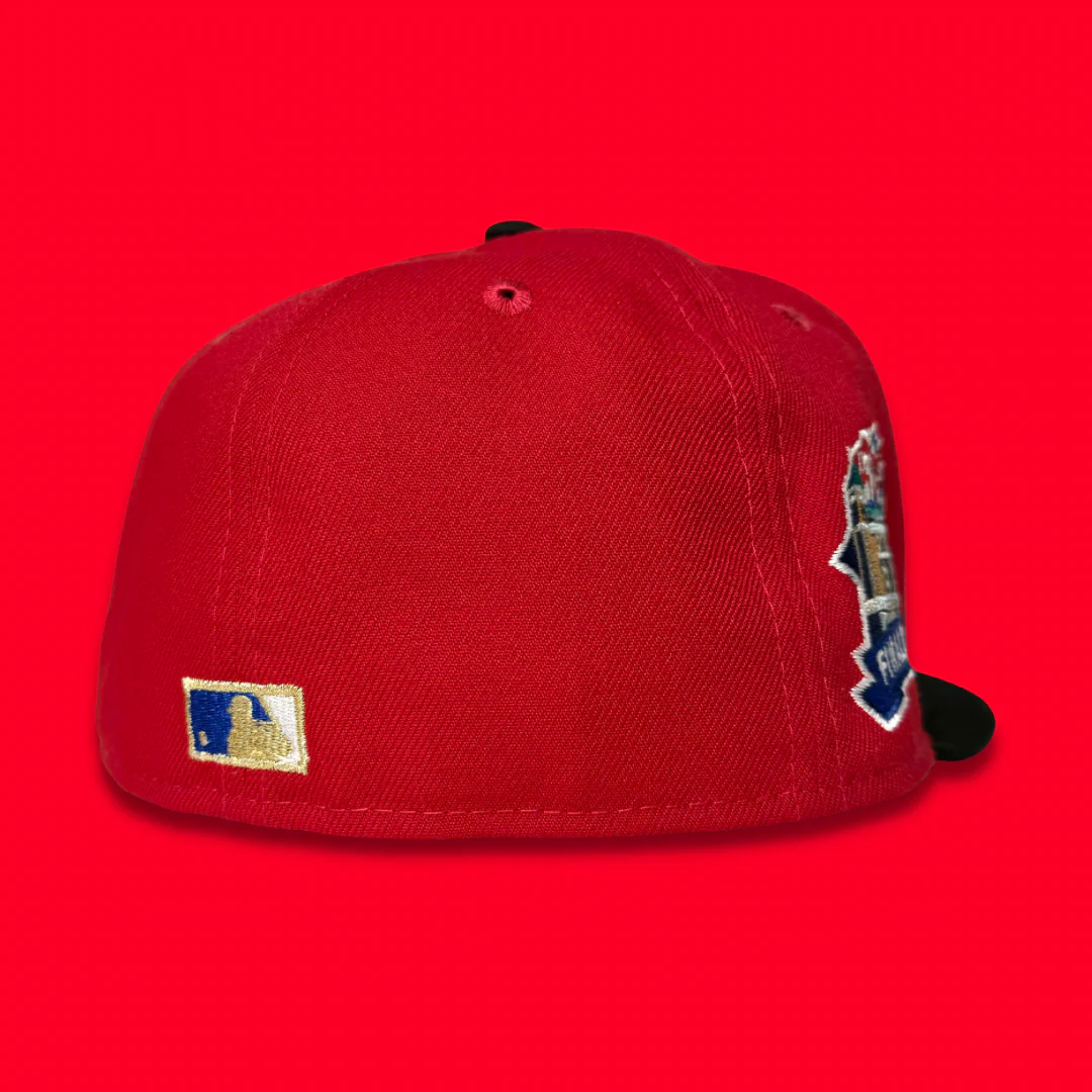 NEW ERA “TOP" TEXAS RANGERS FITTED HAT (RED/BLACK) - Image 3