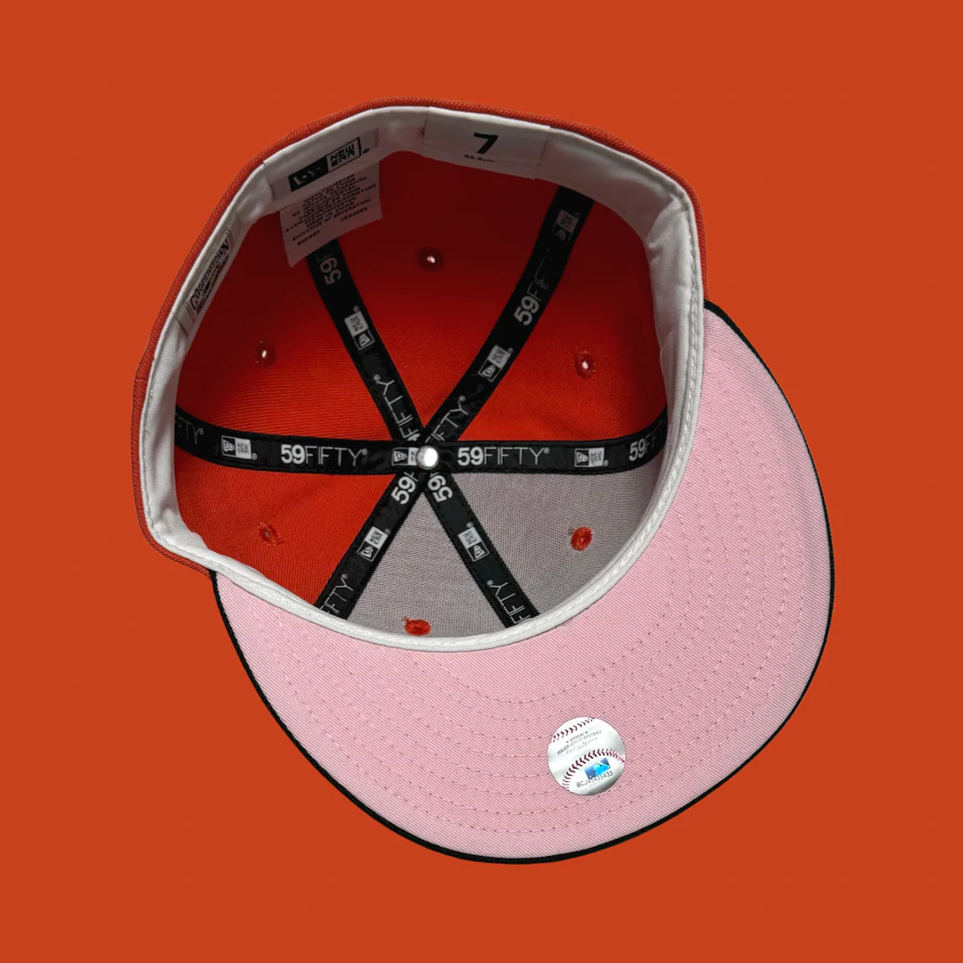 NEW ERA “TURF PINKY" SF GIANTS FITTED HAT (ORANGE/BLACK) - Image 3