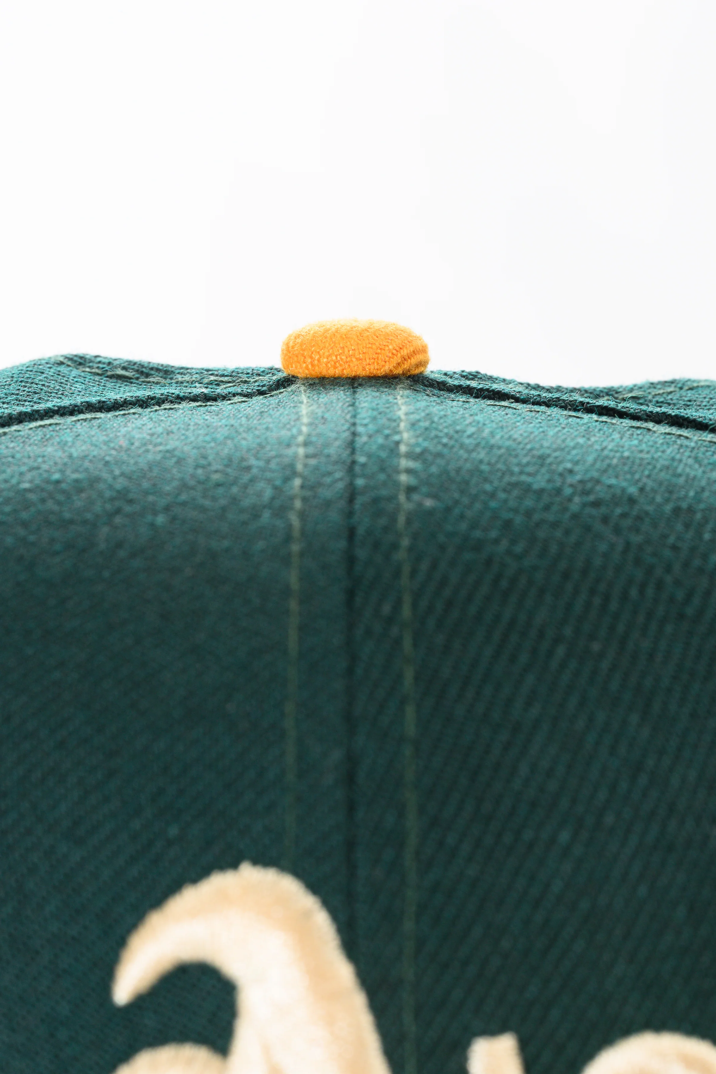 NEW ERA "TURFY LARUSSA" OAKLAND A'S FITTED HAT (DARK GREEN WOOL) - Image 4