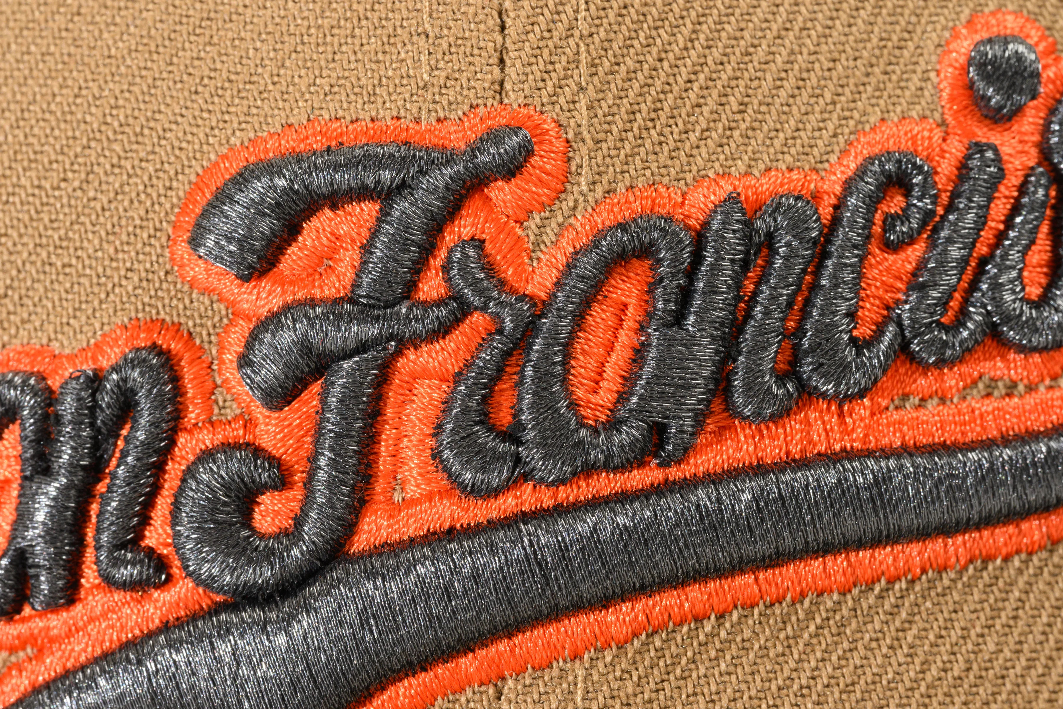 NEW ERA "TWINE MOWABB" SAN FRANCISCO GIANTS FITTED HAT (KHAKI/BLACK/TEAL) - Image 8