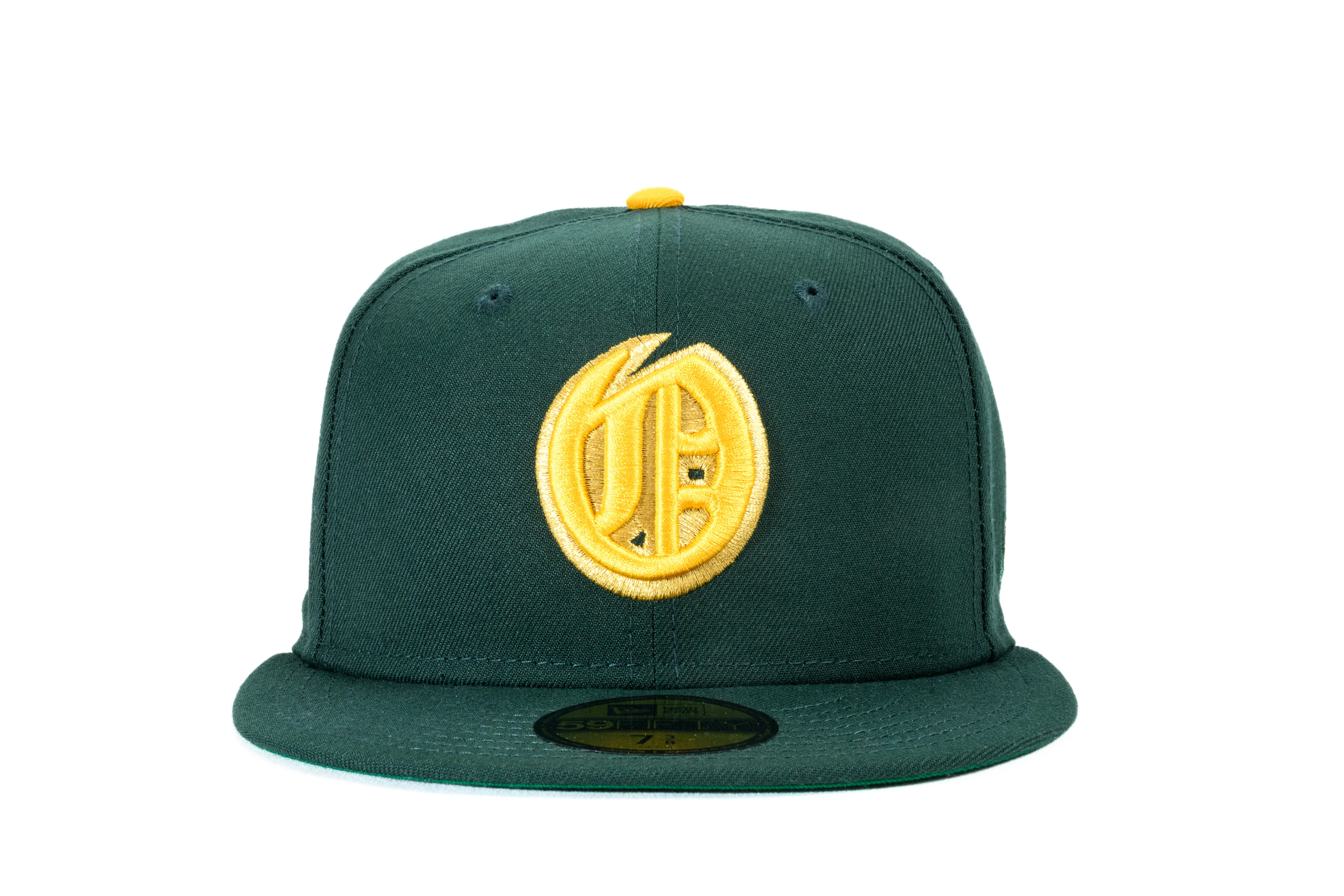 NEW ERA "U OF OAKLAND" OAKLAND OAKS FITTED HAT (DARK GREEN/YELLOW) - Image 7