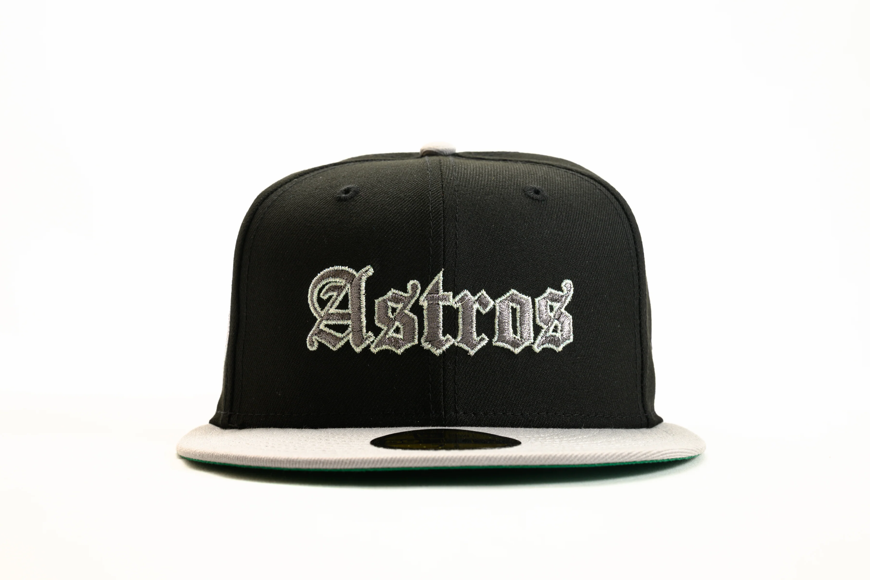 NEW ERA "UNDERTAKER" HOUSTON ASTROS FITTED HAT + SHOVEL BLIP (BLACK/GREY) - Image 8