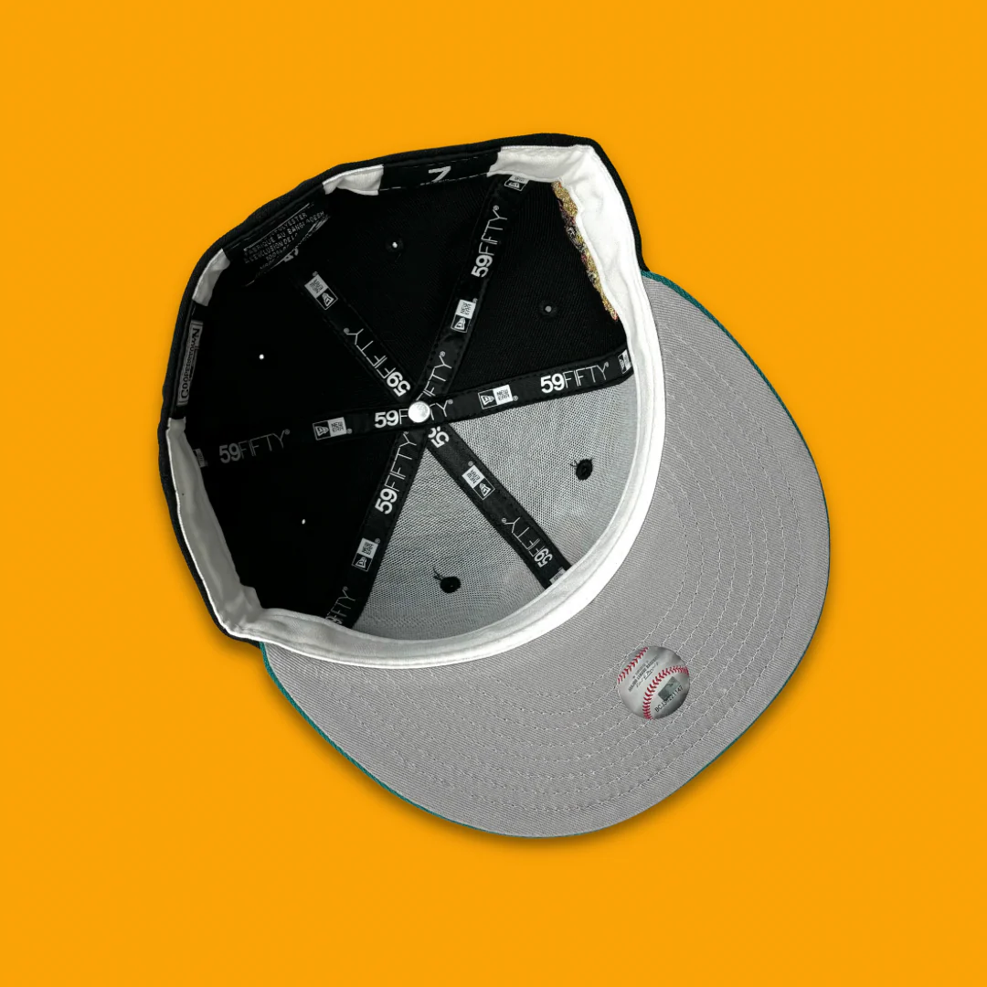 NEW ERA “UPPER DECK" SF GIANTS FITTED HAT (GREEN/BLACK) - Image 4
