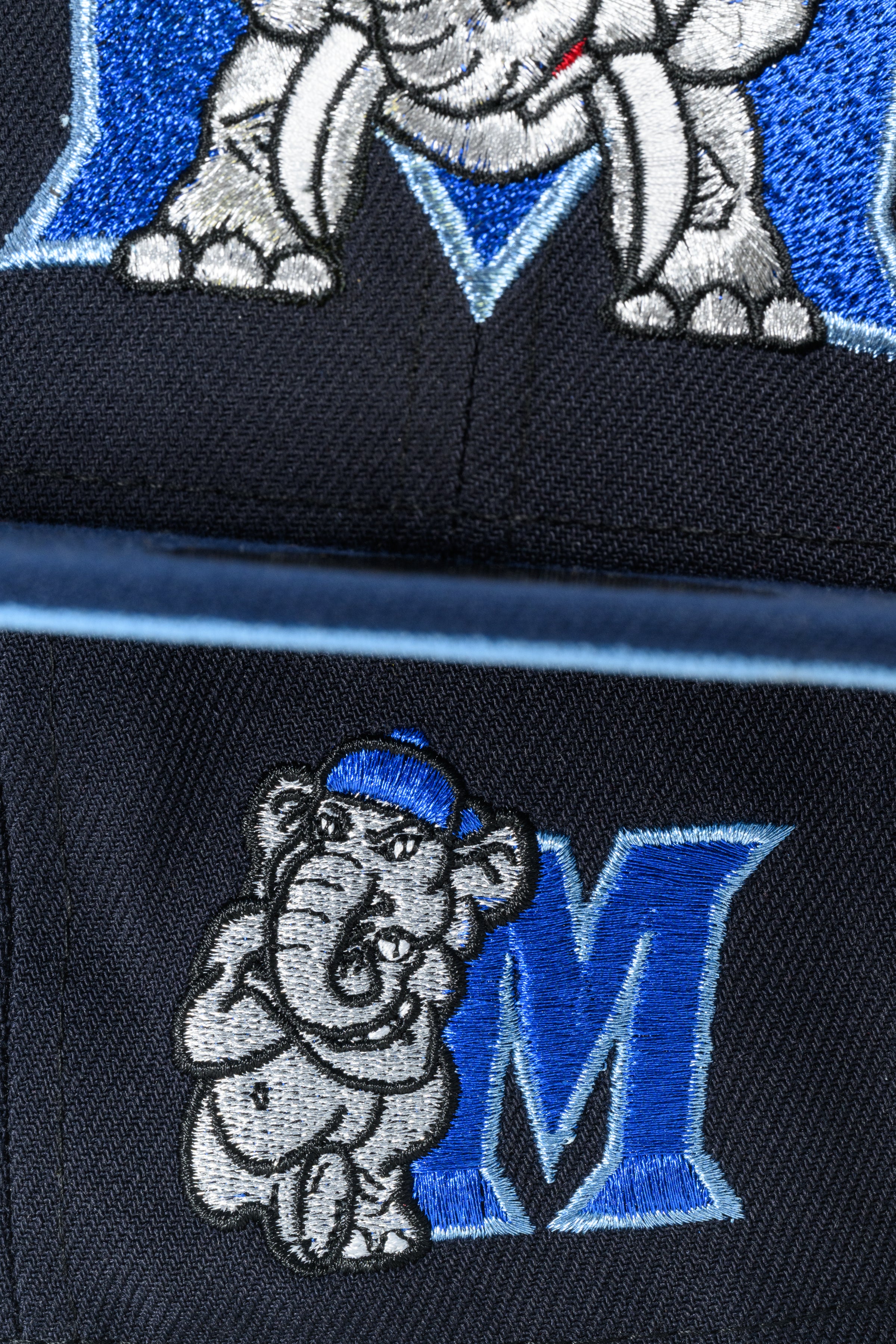 NEW ERA "WALK 2” MODESTO ATHLETICS FITTED HAT (NAVY/OCEANSIDE BLUE/SKY BLUE) - Image 11