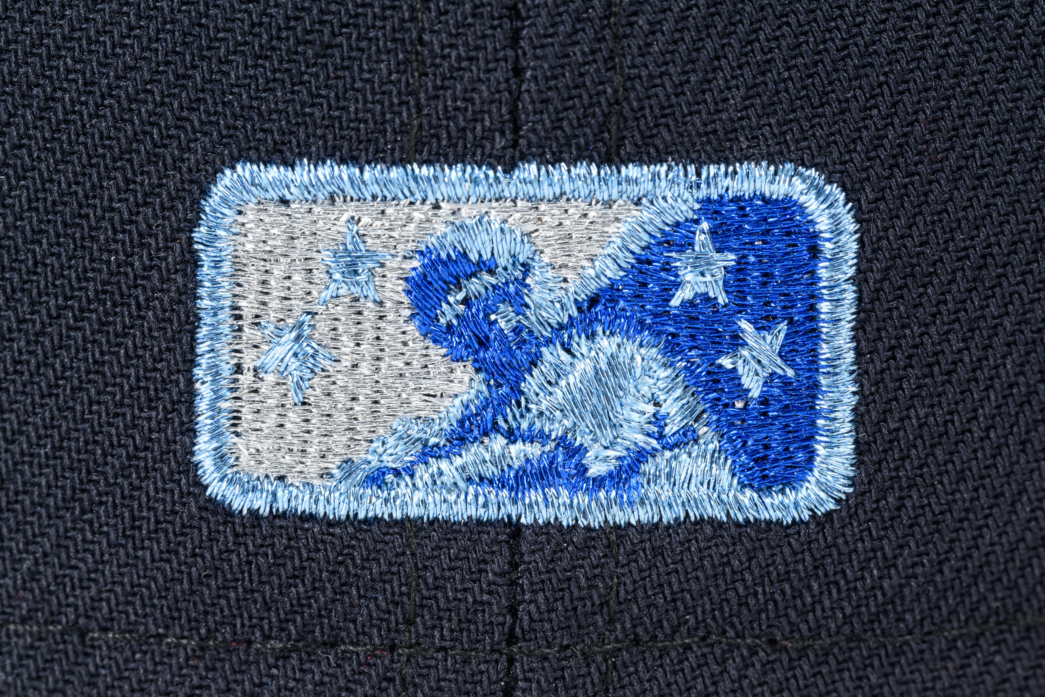 NEW ERA "WALK 2” MODESTO ATHLETICS FITTED HAT (NAVY/OCEANSIDE BLUE/SKY BLUE) - Image 4