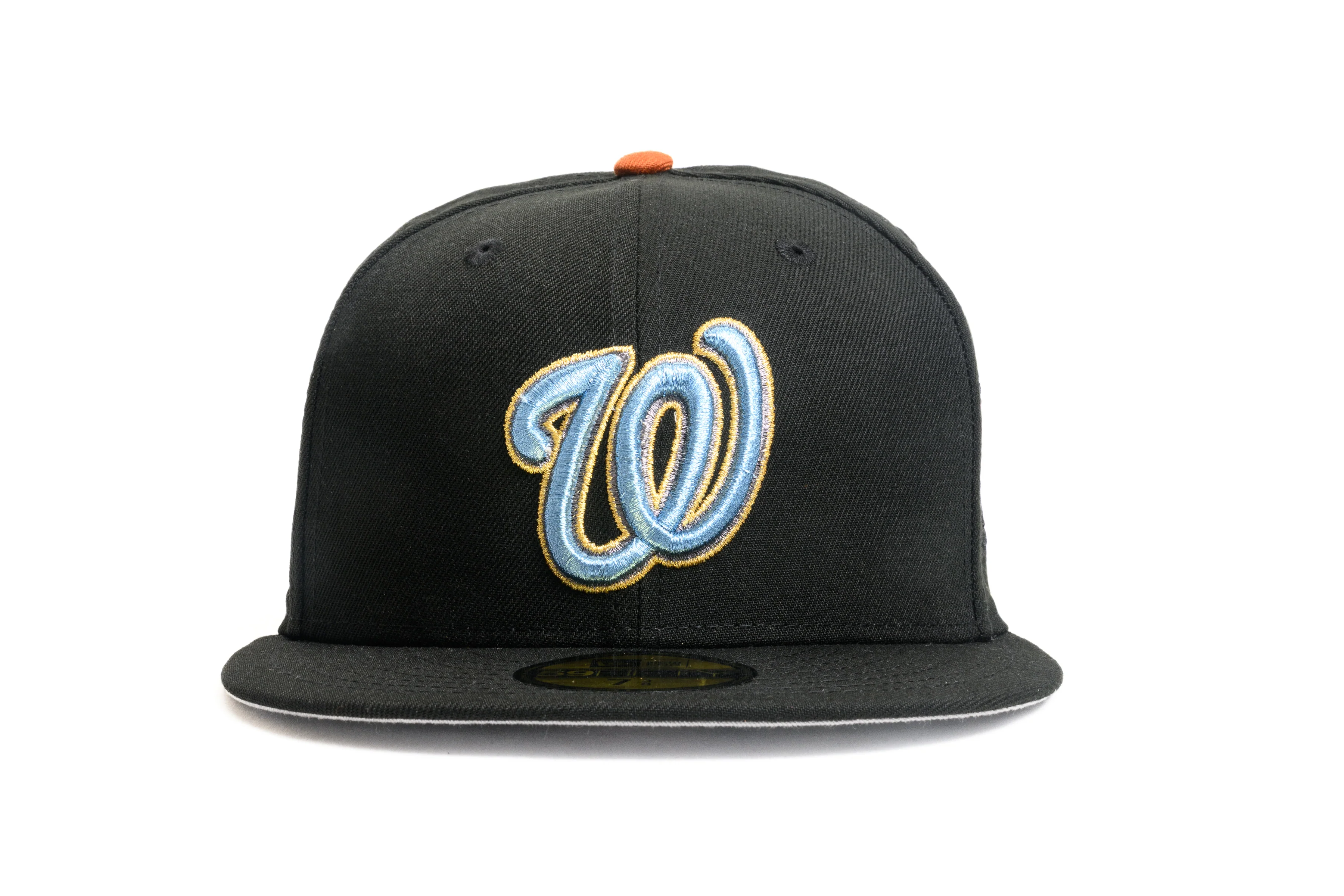 NEW ERA "WEST COAST" WASHINGTON NATIONALS FITTED HAT (BLACK/BURNT ORANGE) - Image 7