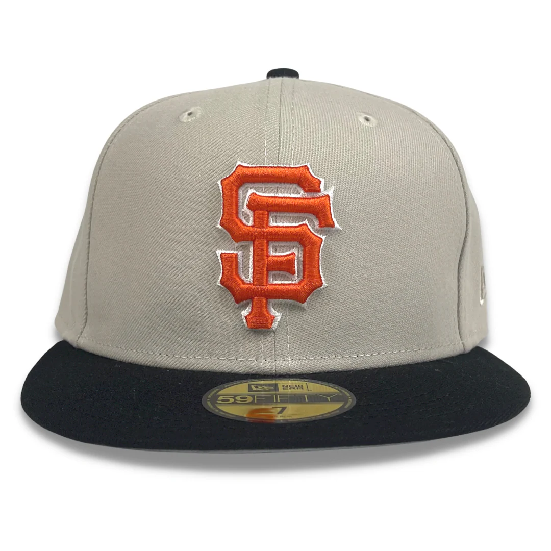 NEW ERA "WORLD CLASS" SF GIANTS FITTED HAT (STONE GREY/BLACK)