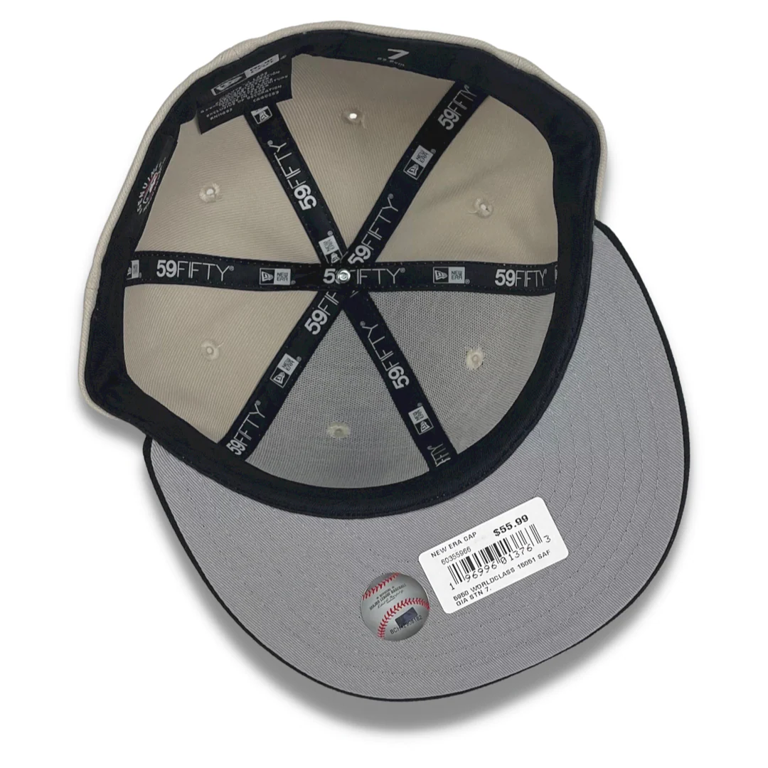 NEW ERA "WORLD CLASS" SF GIANTS FITTED HAT (STONE GREY/BLACK) - Image 3